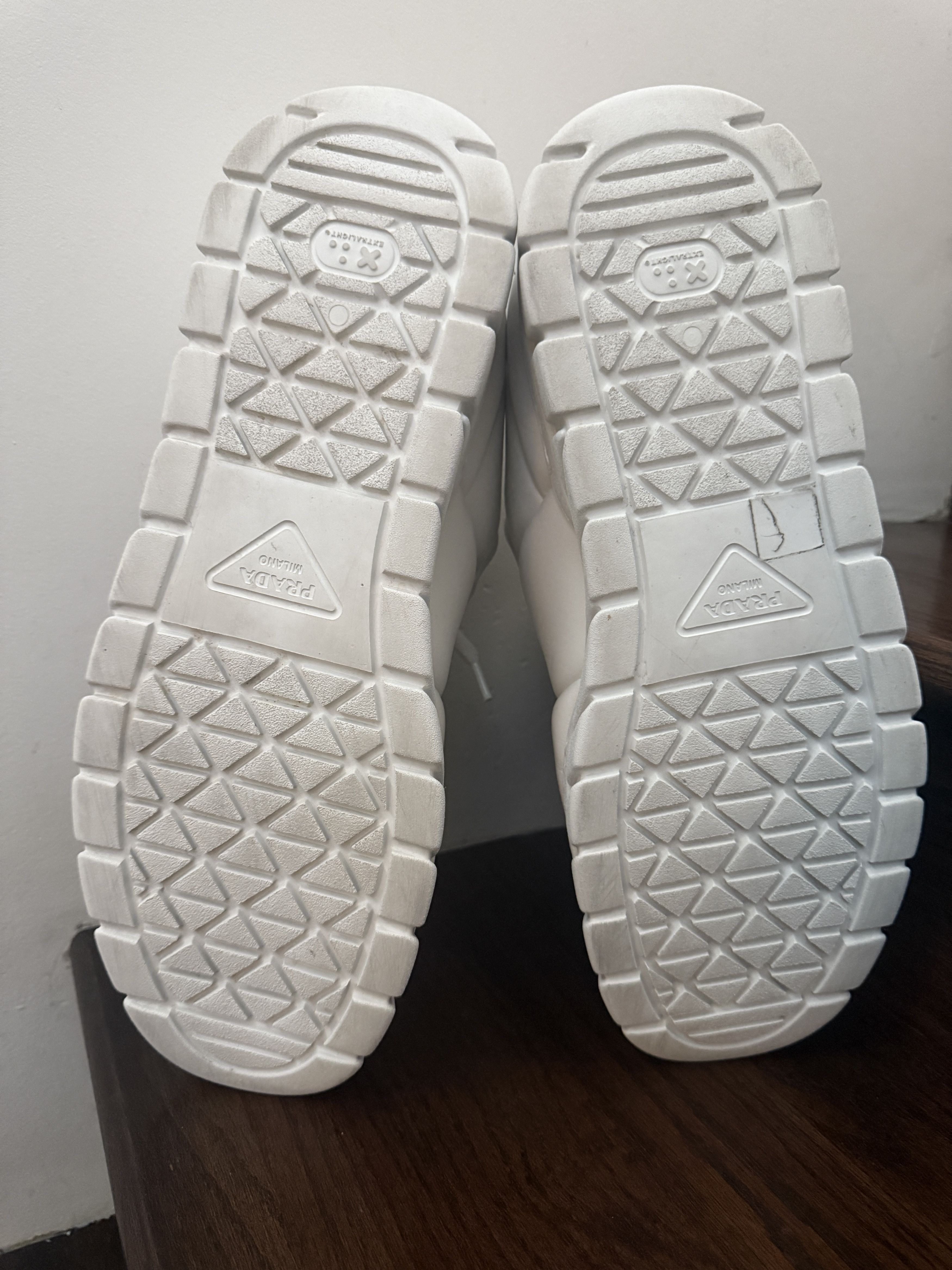Prada Padded Nappa Leather Sneakers White Size 12 UK/13 US Size US 13 / EU 46 - 7 Thumbnail