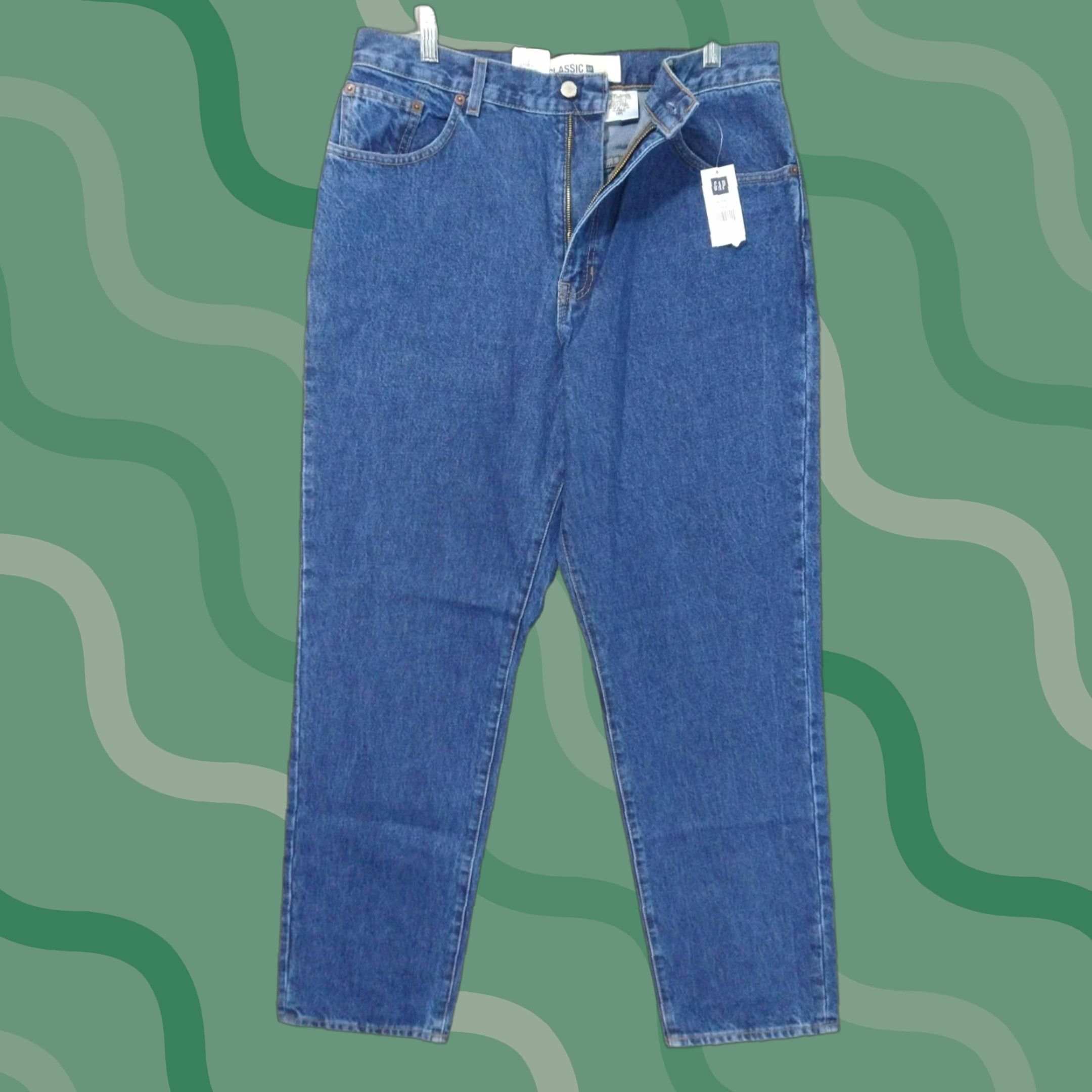 Gap VINTAGE Gap Jeans Women 16 Blue Denim Classic Stonewashed Tapered 90s 80s Vintage Size 38" / US 16 / IT 52 - 1 Thumbnail