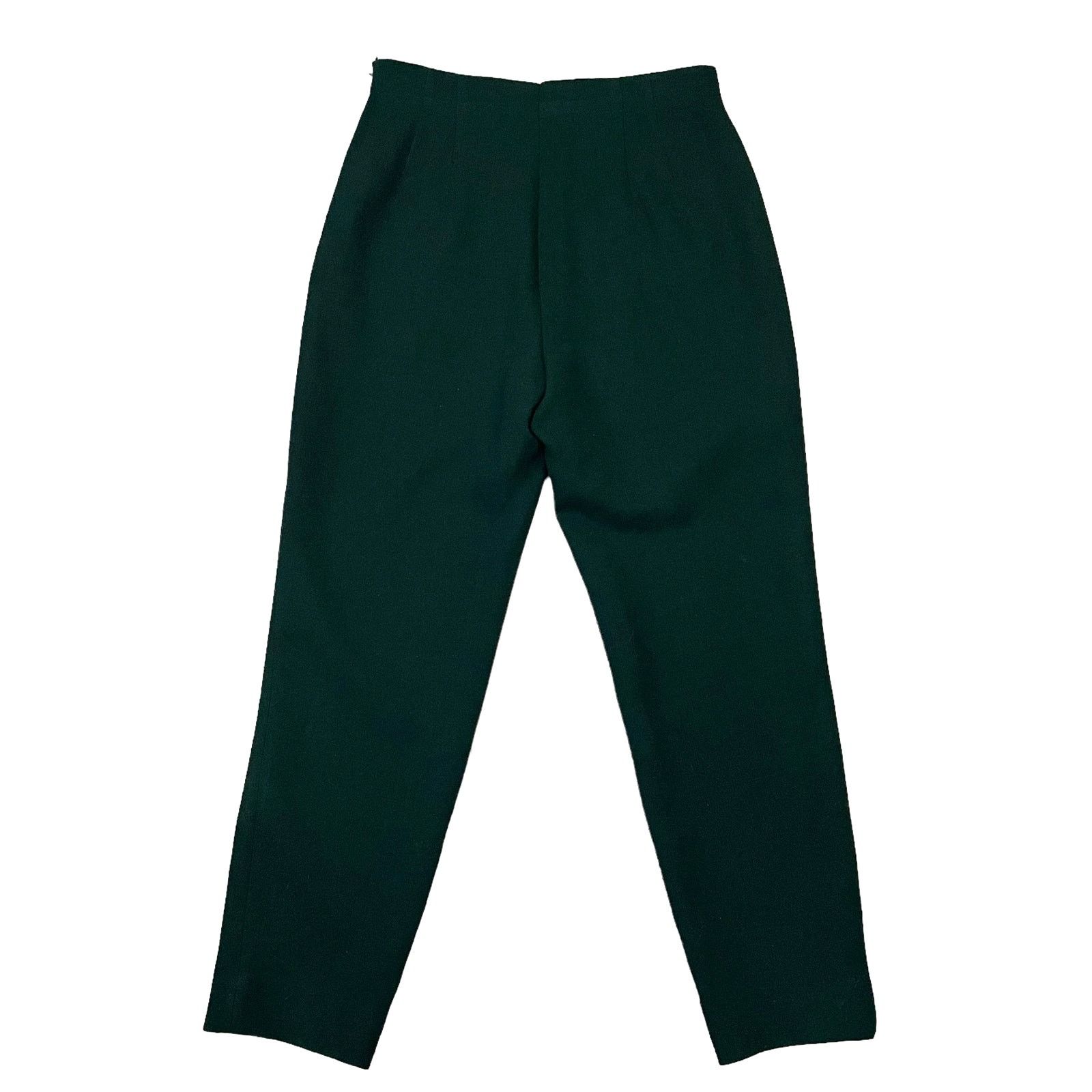 Escada × Vintage Vintage Escada Wool Pants Tapered Forest Green Size EU 40 Size 29" - 8 Thumbnail