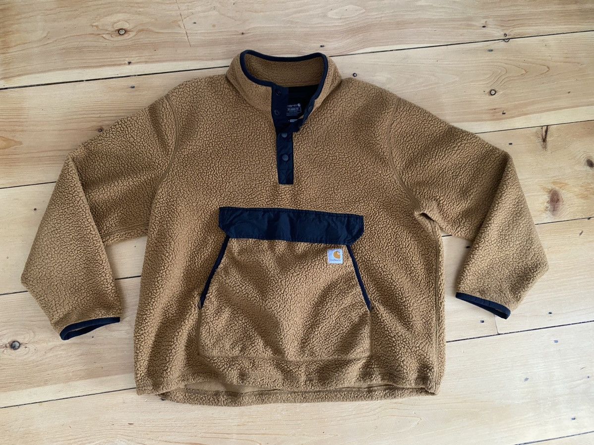 Carhartt × Vintage 3quarter snap Fleece Xl Size US XL / EU 56 / 4 - 1 Thumbnail