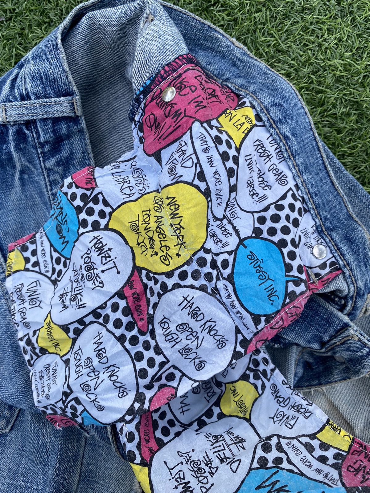 Stussy × Vintage STUSSY ROUGH AND RUGGED WORKGEAR DISTRESSED SS LOGO JEANS 🎱 Size US 34 / EU 50 - 8 Thumbnail