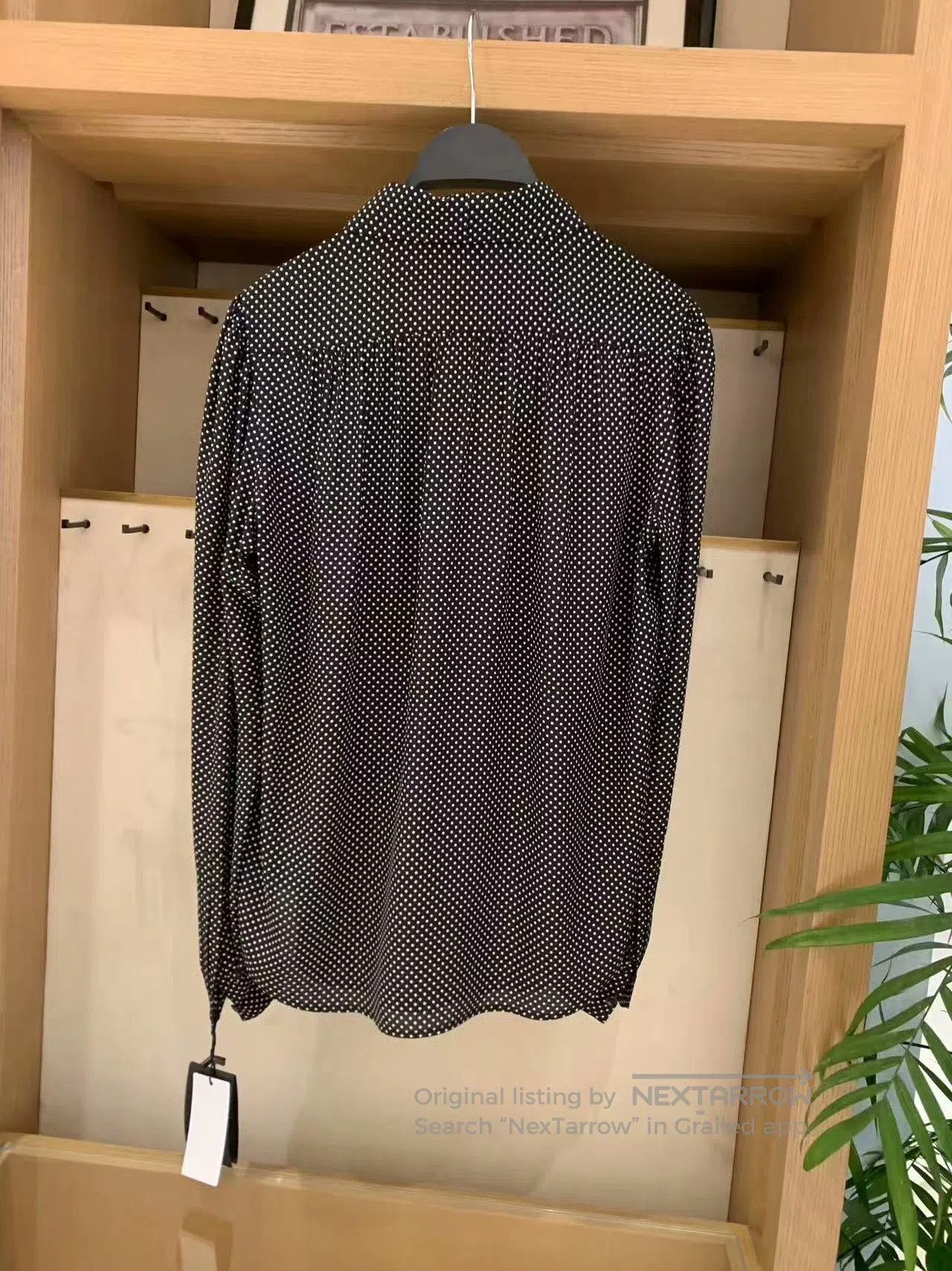 Saint Laurent Paris Saint Laurent Women's Polka Dot Silk Shirt. Size S / US 4 / IT 40 - 3 Thumbnail