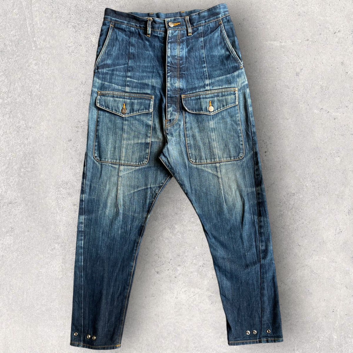Vivienne Westwood VW Drop Crotch Tapered Jeans Size US 32 / EU 48 - 1 Thumbnail