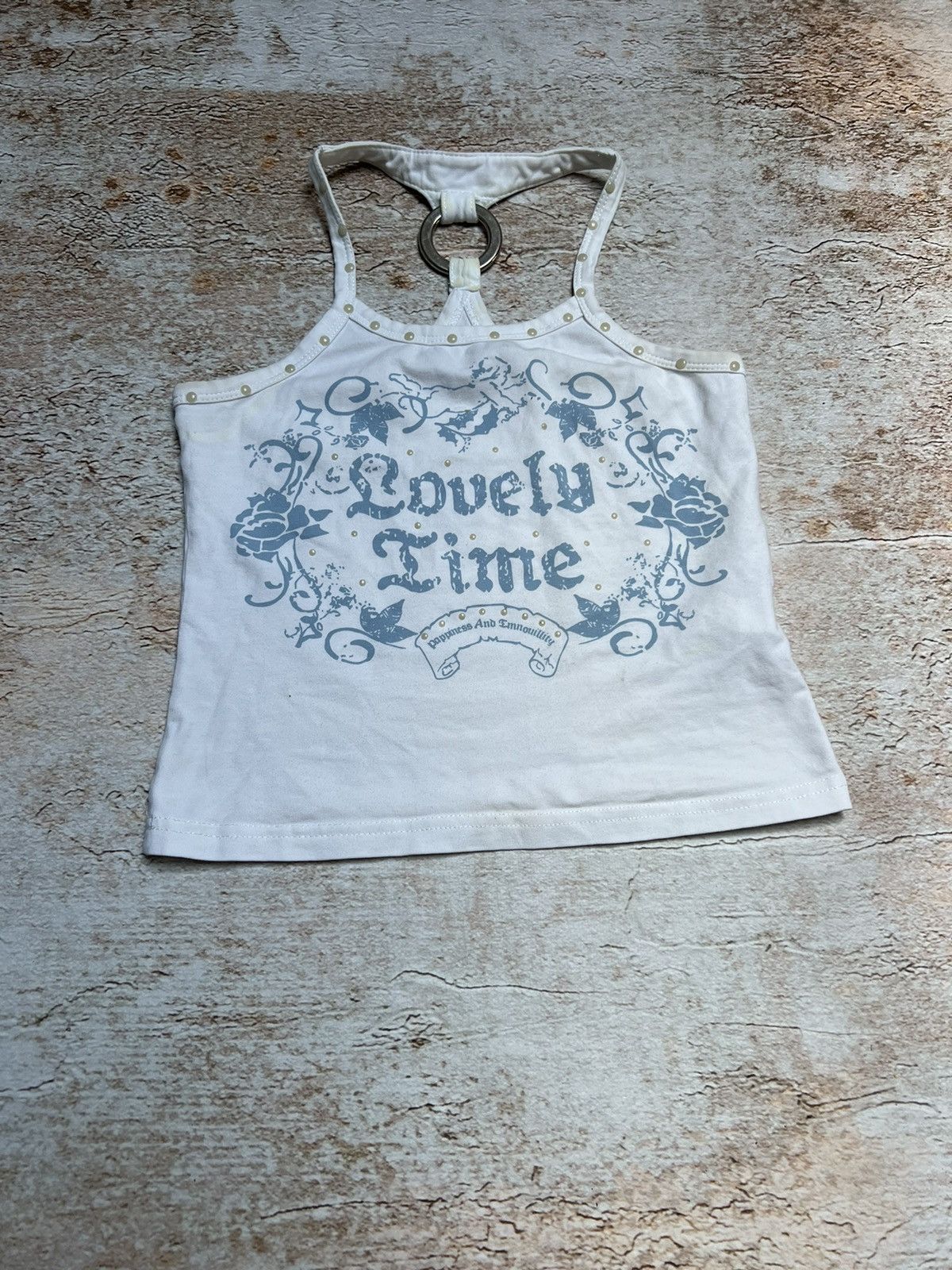 Japanese Brand Lovely Time vintage crop top Size S / US 4 / IT 40 - 2 Thumbnail