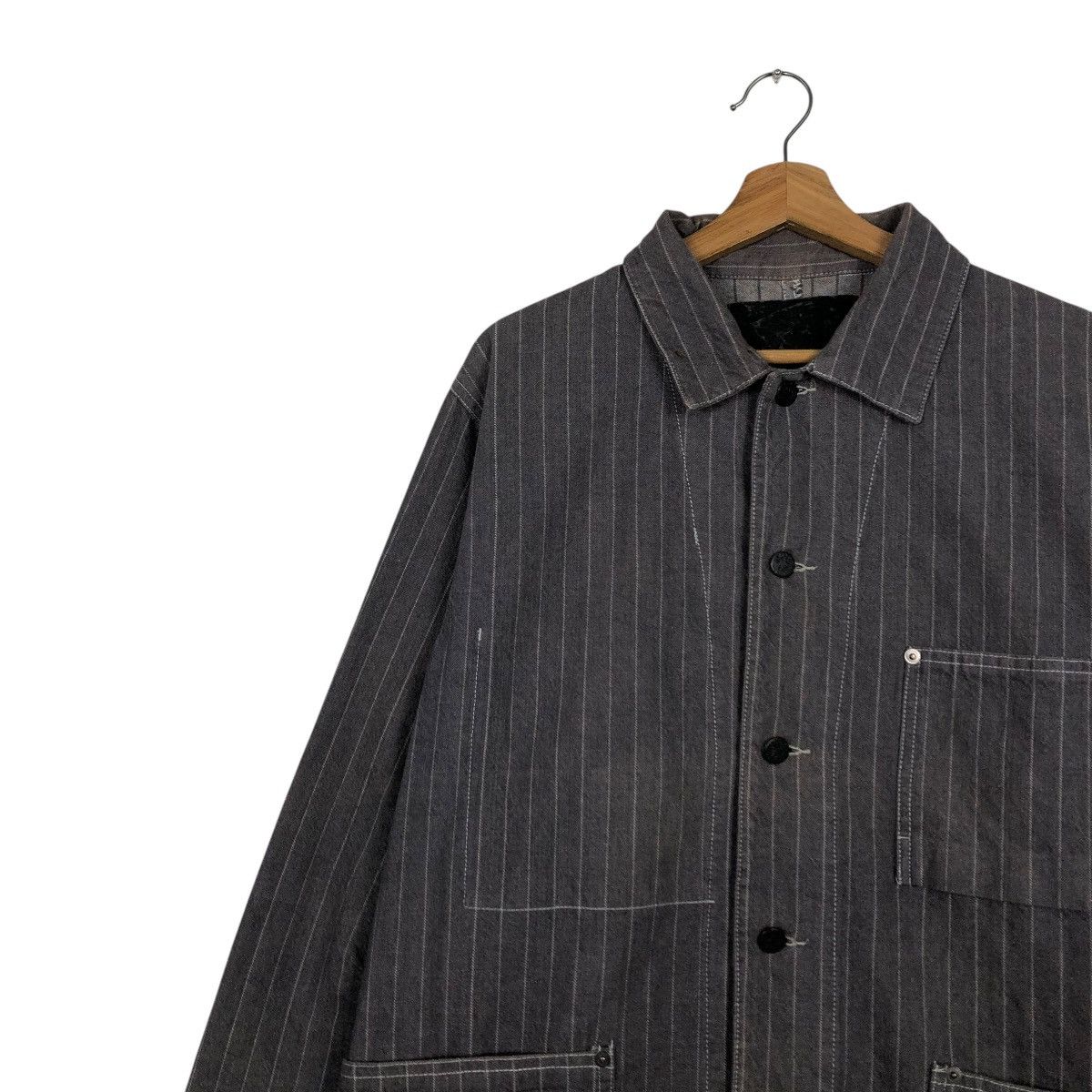 Japanese Brand 🔥VINTAGE HICKORY CHORE JACKET BREATH STRIPED ISSEY MIYAKE Size US M / EU 48-50 / 2 - 9 Thumbnail