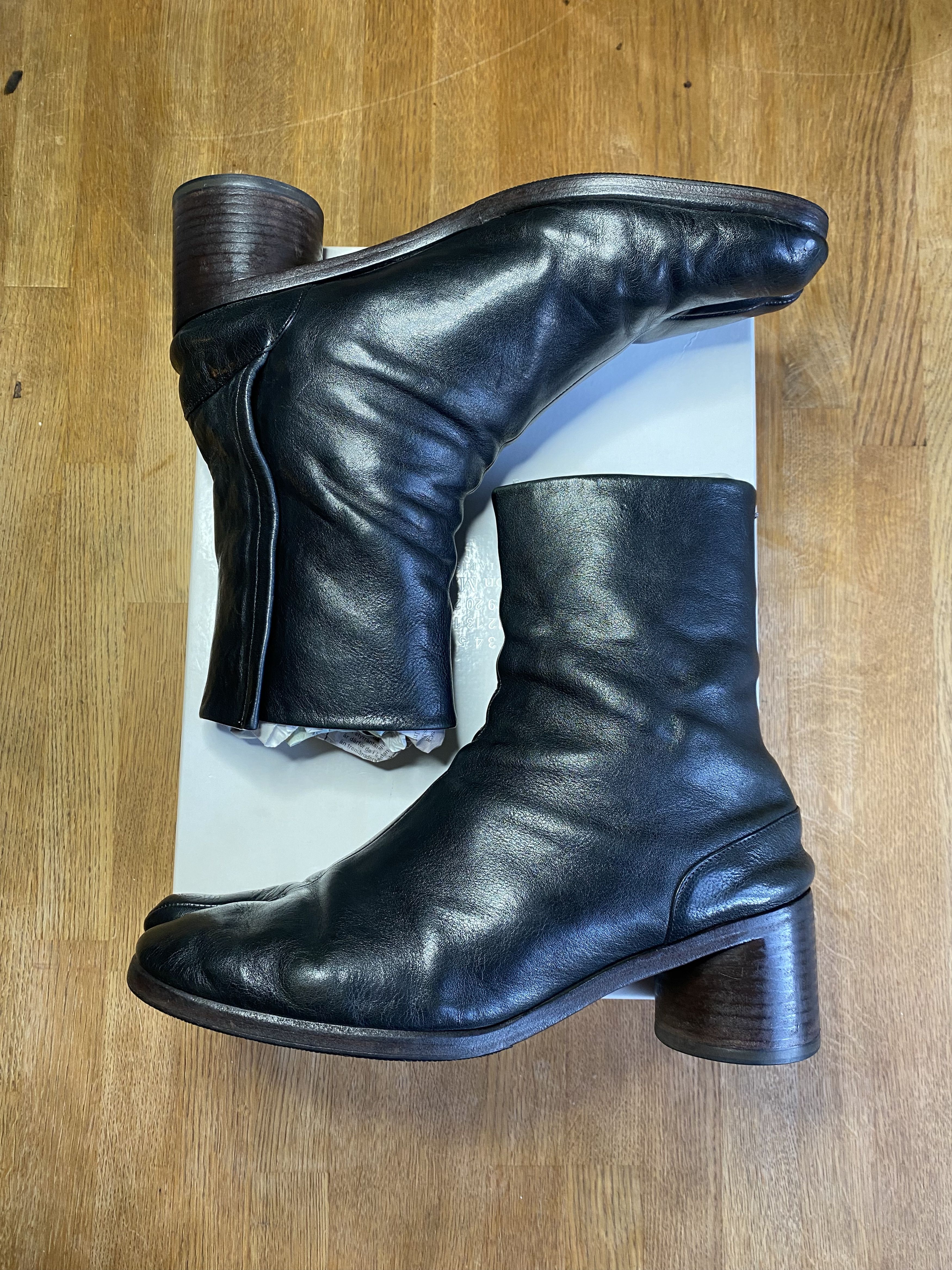 MAISON MARTIN MARGIELA SATIN BOOTS 本人期 Maison Martin Margiela Future High Red Bottom Size 8 | eBay