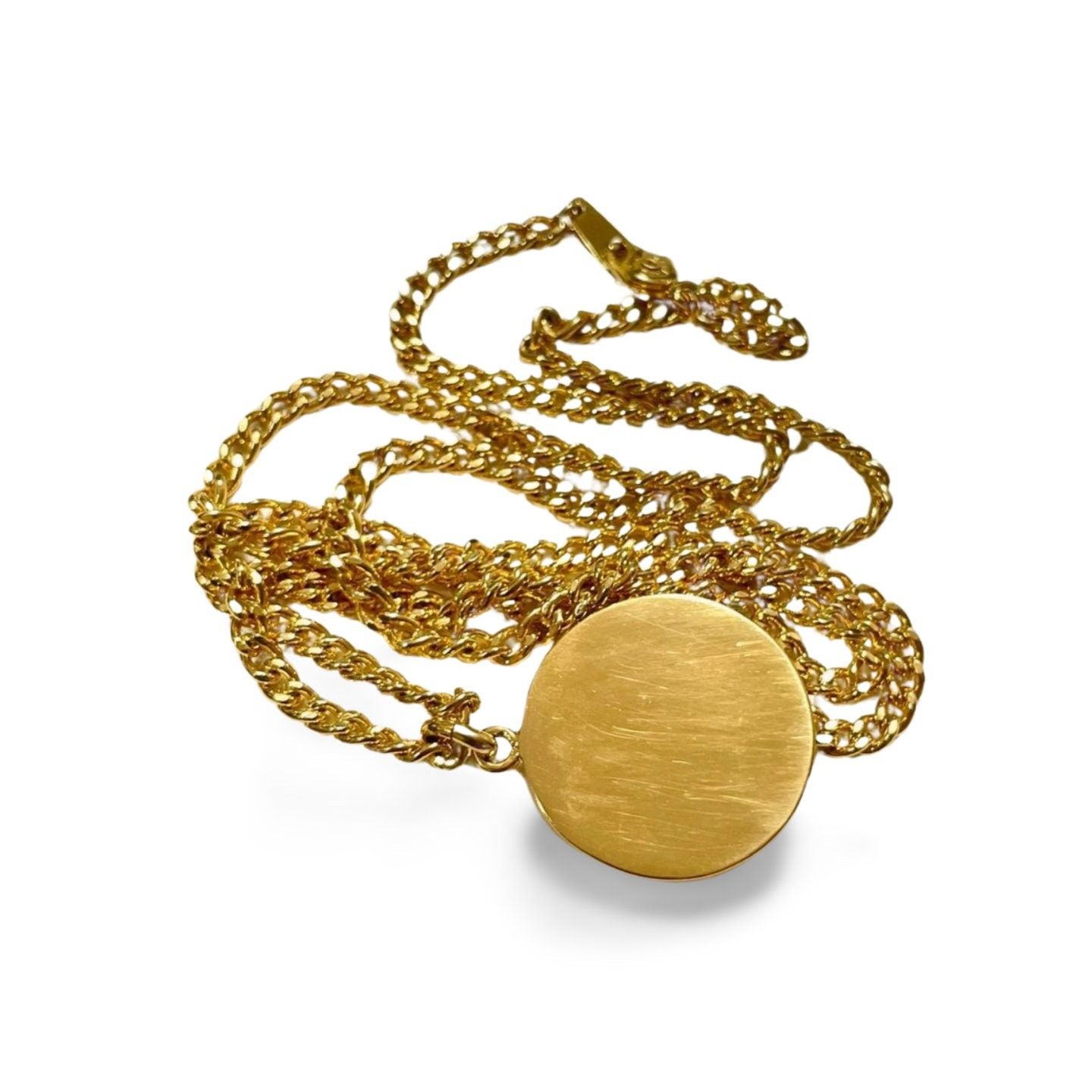 Moschino Vintage Moschino chain necklace with round logo top Size ONE SIZE - 3 Thumbnail