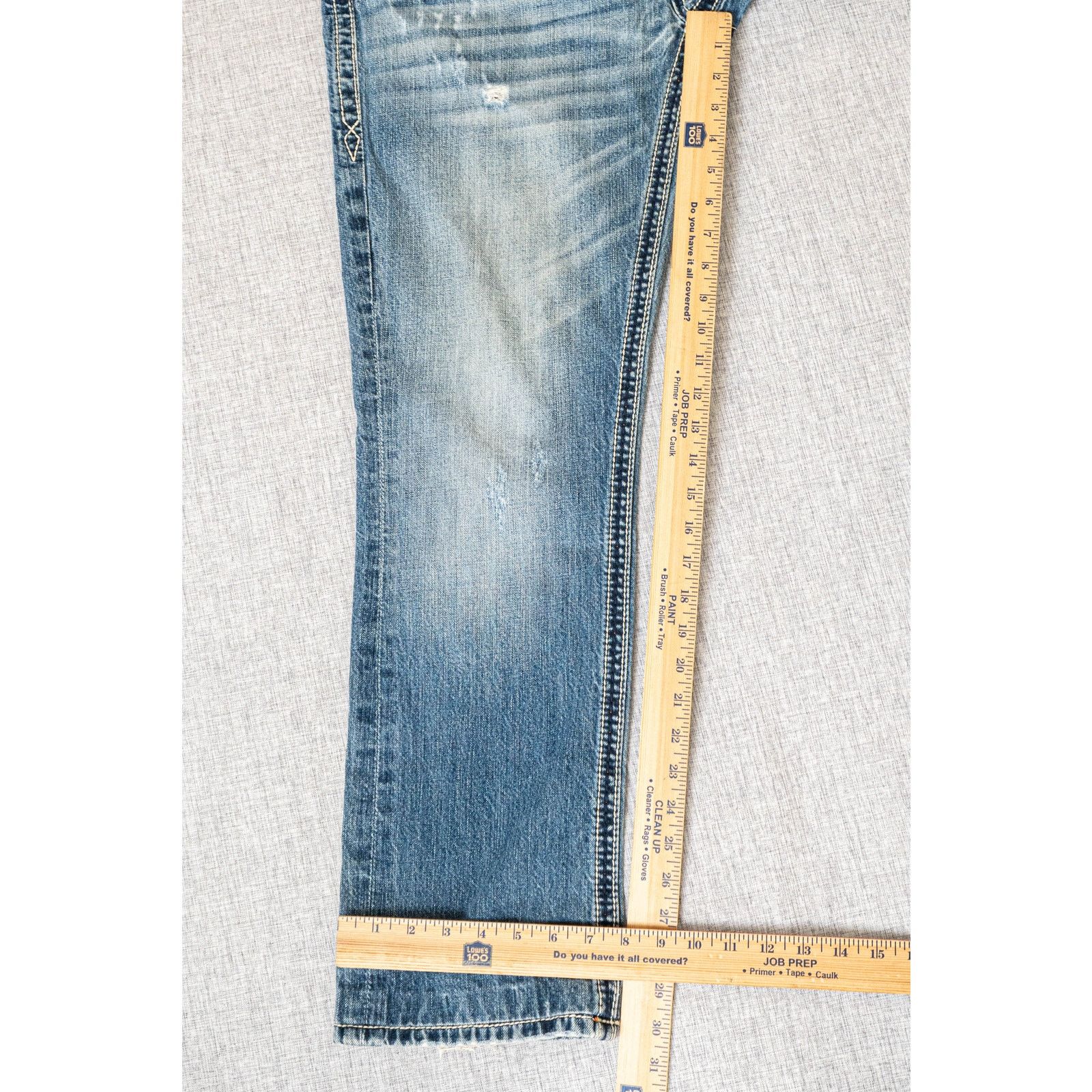 Rock Revival Rock Revival Ethan Straight Denim Jeans ripped Distressed 33 Size US 33 - 5 Thumbnail
