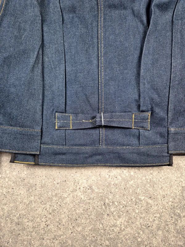 Levi's Levi's Sacai Men's Navy Blue Denim Trucker Jacket Size M Size US M / EU 48-50 / 2 - 4 Thumbnail