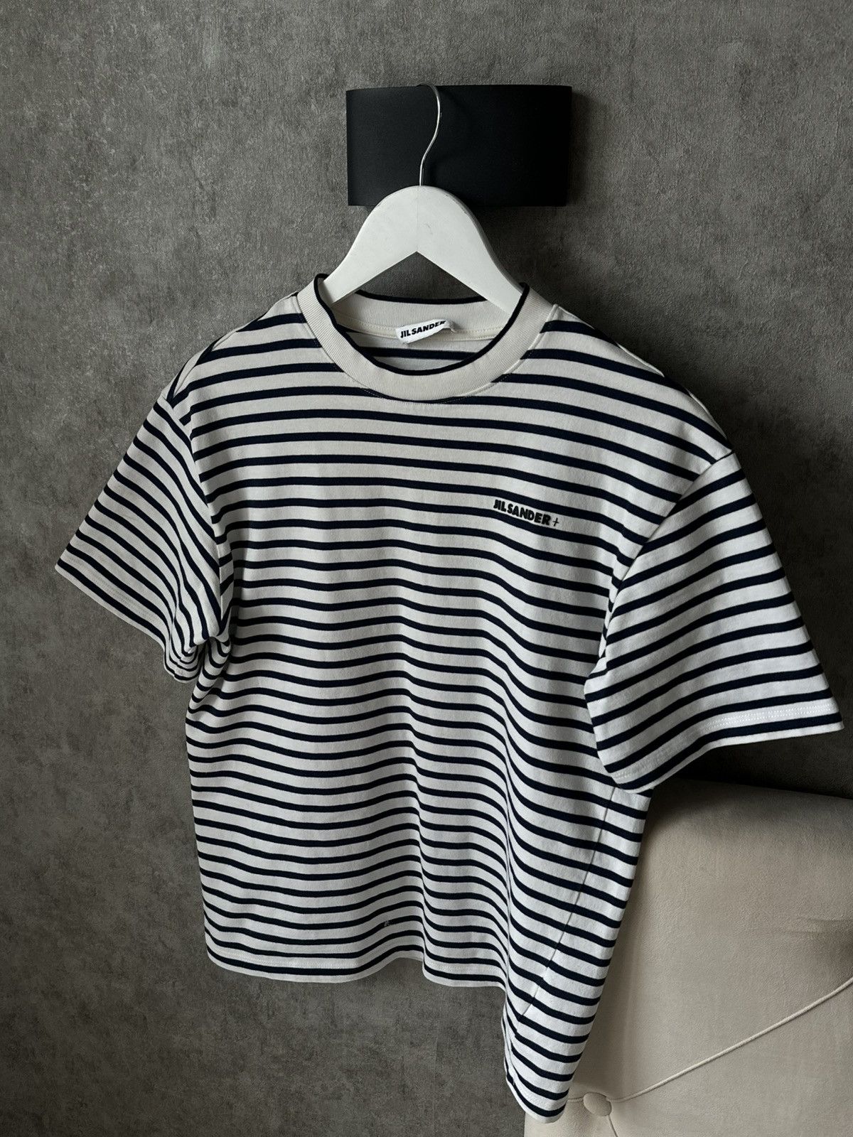 Jil Sander Jil Sander t shirt white/blue Size US S / EU 44-46 / 1 - 1 Thumbnail