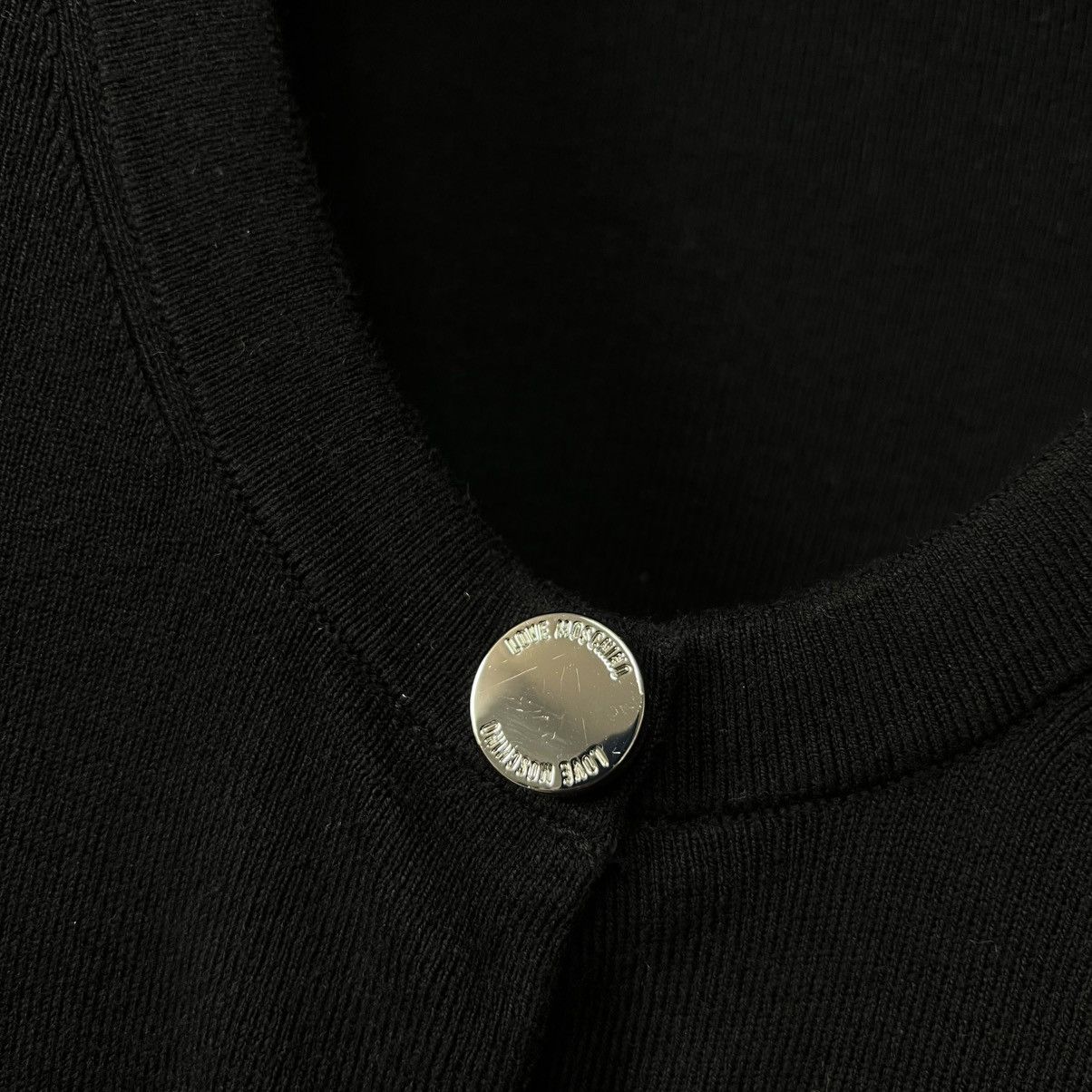 Love Moschino Love Moschino Cardigan With Logo In Black Size M / US 6-8 / IT 42-44 - 12 Thumbnail