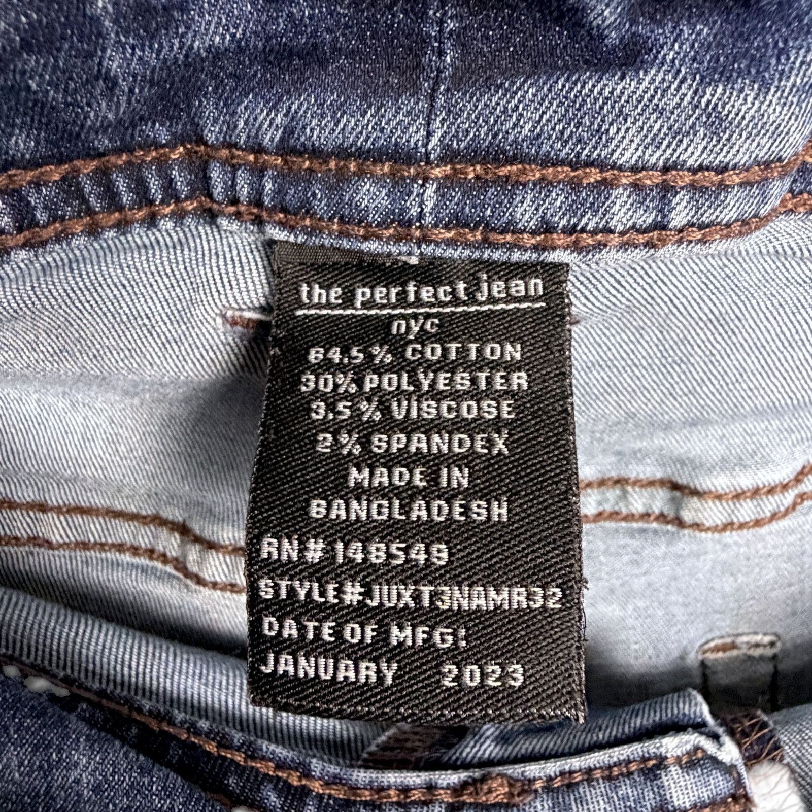 Other The Perfect Jean NYC Men's 42x32 Athletic Fit Blue Jeans Size US 42 / EU 58 - 5 Thumbnail
