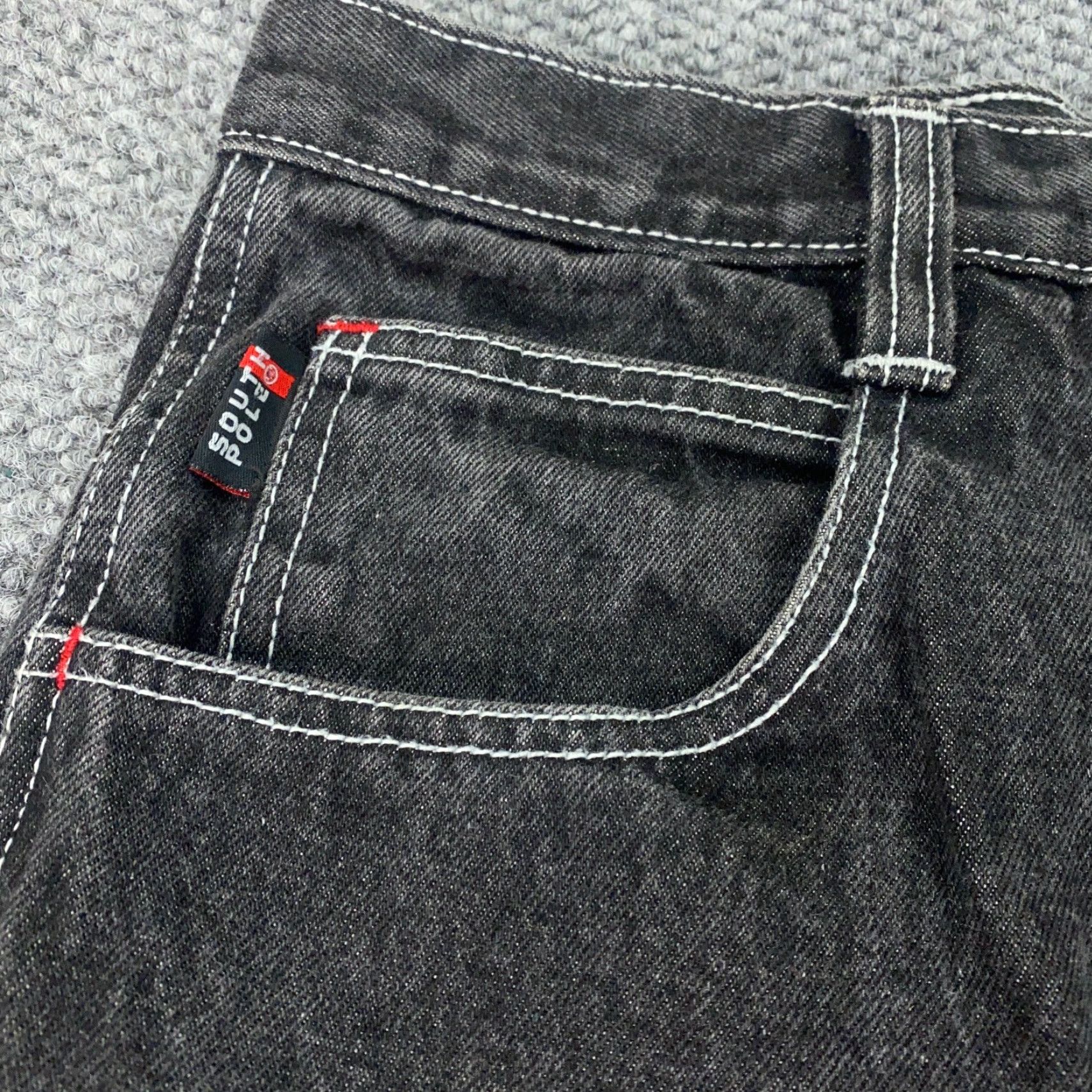 Southpole VINTAGE Southpole Jeans Mens Size 32 Regular Fit 30x30 Black Cotton Denim 90s Grunge Retro Skater Y2K Size US 32 / EU 48 - 3 Thumbnail