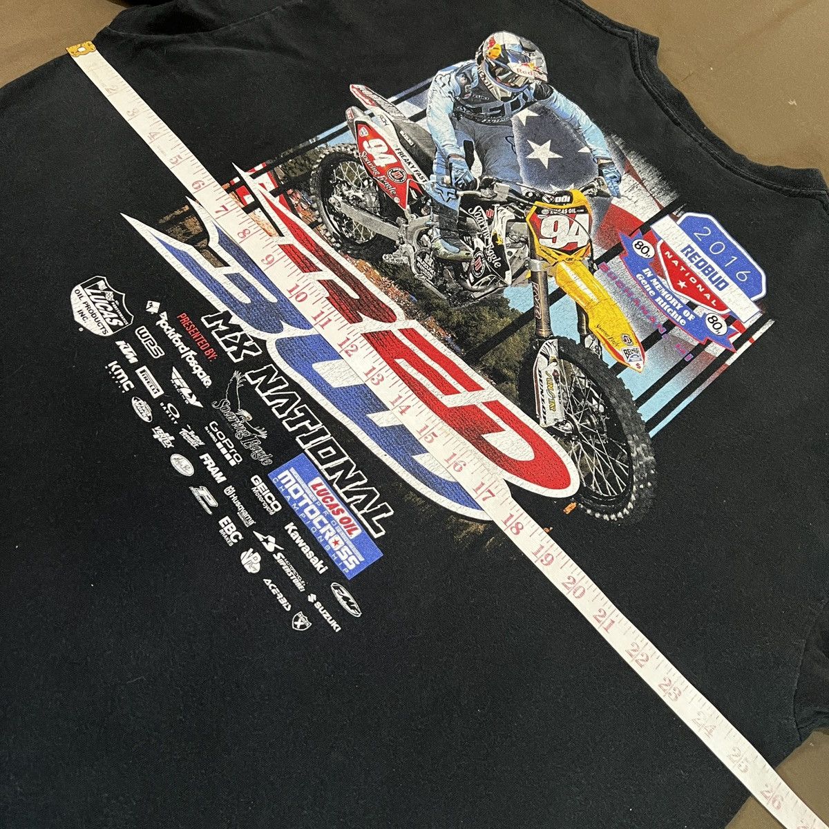 Fox Racing × Sports Specialties 2016 Red Bud MX Pro Nationals Motocross Promo Tee 2XL Size US XXL / EU 58 / 5 - 10 Thumbnail