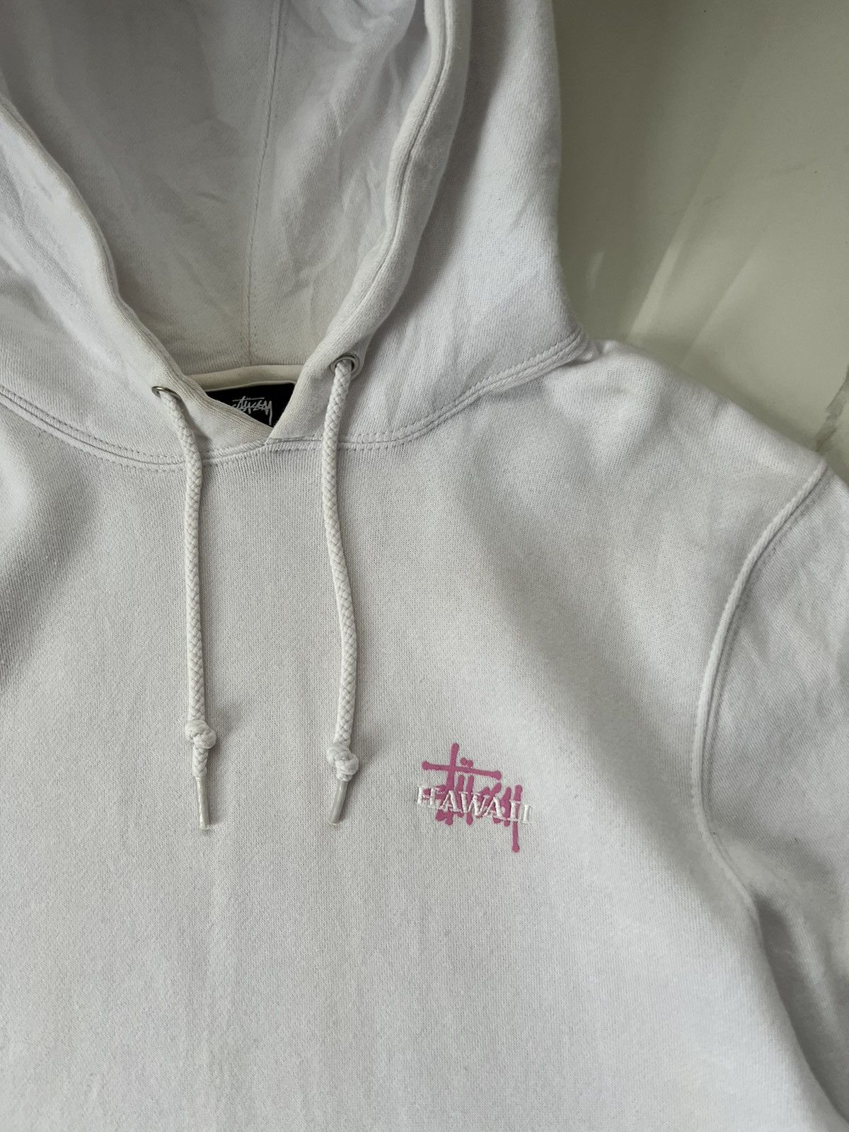 Stussy × Vintage 90's STUSSY HAWAII Y2K SMALL LOGO HOODIE RARE RETRO Size US S / EU 44-46 / 1 - 5 Thumbnail