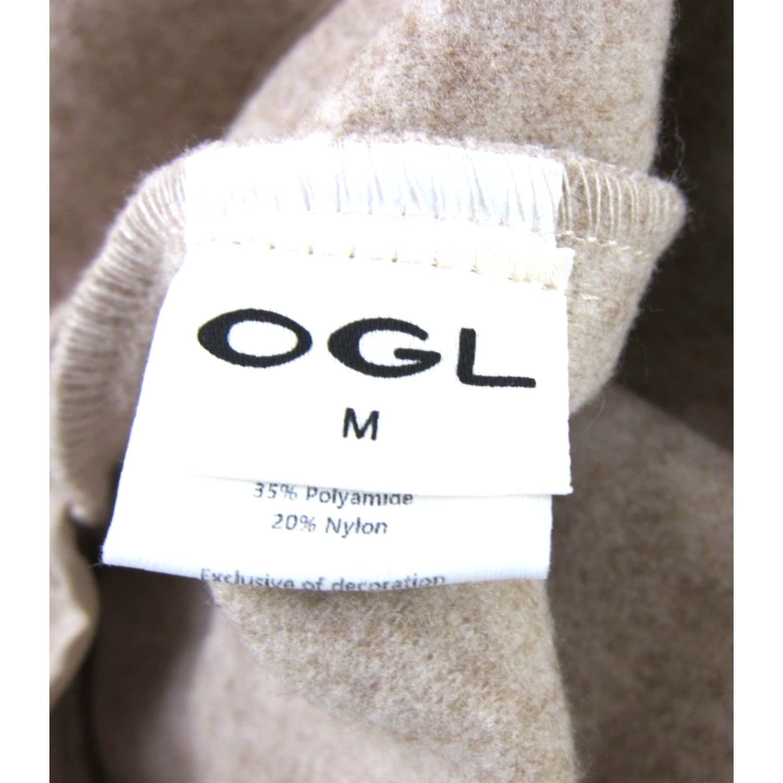Vintage OGL Skirt Maxi Beige Heathered Oatmeal NWT Cashsoft Wool Like Flared Midi Stretch Zip Side 30" Waist 42" Hip Regular Size M Women? Size 32" / US 10 / IT 46 - 4 Thumbnail