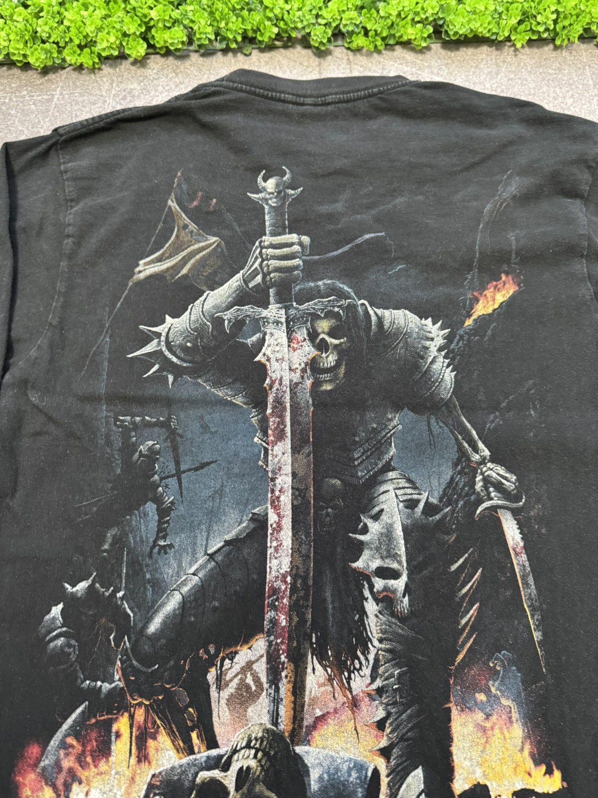 Vintage Vintage 90s Skull Longsleeve Spiral Y2K Affliction Style Size US M / EU 48-50 / 2 - 17 Thumbnail
