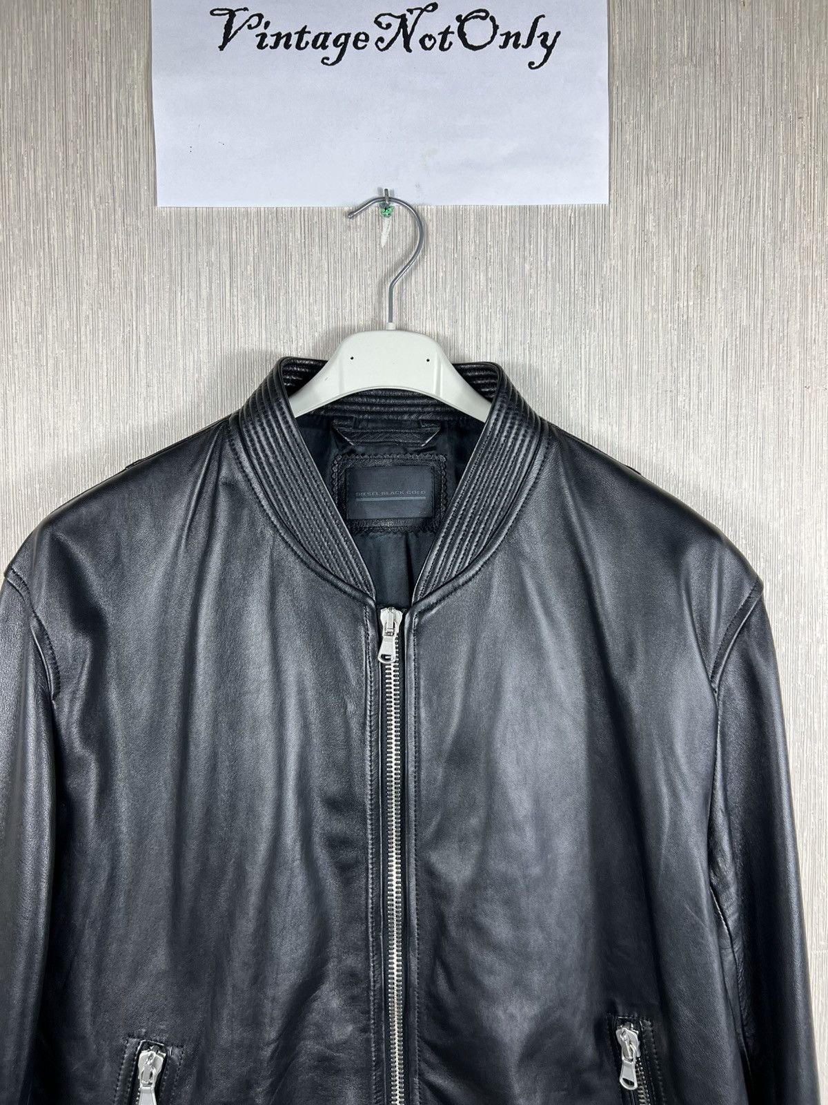 Diesel Black Gold Diesel Black Gold lambskin leather 5 zip jacket luxury Size US L / EU 52-54 / 3 - 5 Thumbnail