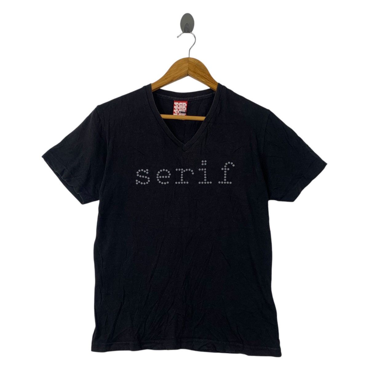 Vintage SERIF VINCENZO CRISAFULLI Design Artwork Tee Shirt Top Size S / US 4 / IT 40 - 1 Thumbnail