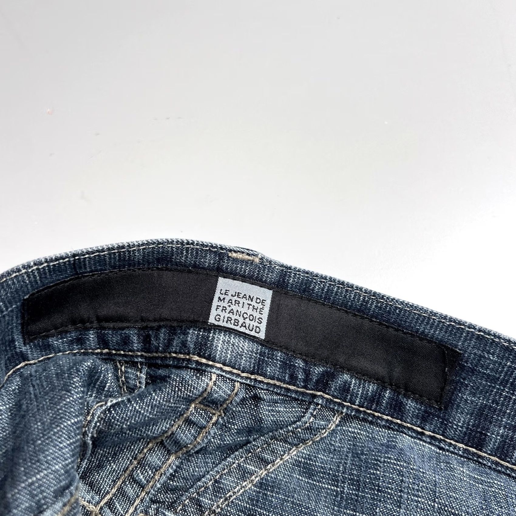 Vintage Marithe Francois Girbaud Jeans Mens 43x31 Blue Relaxed Straight Distressed Denim Jeans Size US 42 / EU 58 - 4 Thumbnail