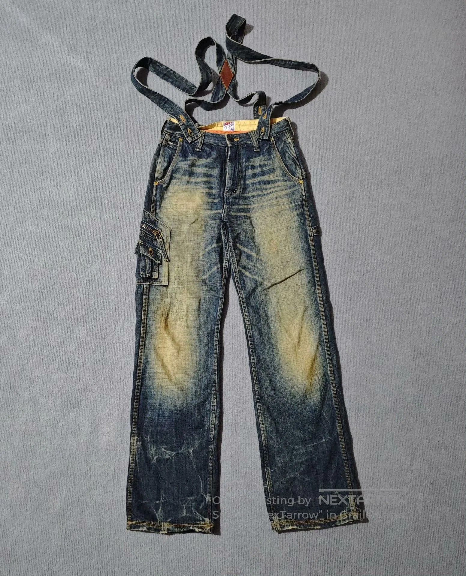 Prps PRPS Vintage Suspender Washed Jeans. Size US 39 - 1 Thumbnail