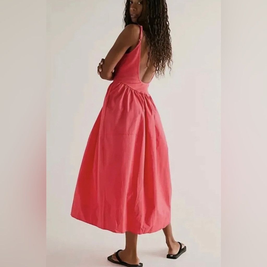 Free People Free People Dylan Midi Dress Size L. B18 Size L / US 10 / IT 46 - 2 Thumbnail