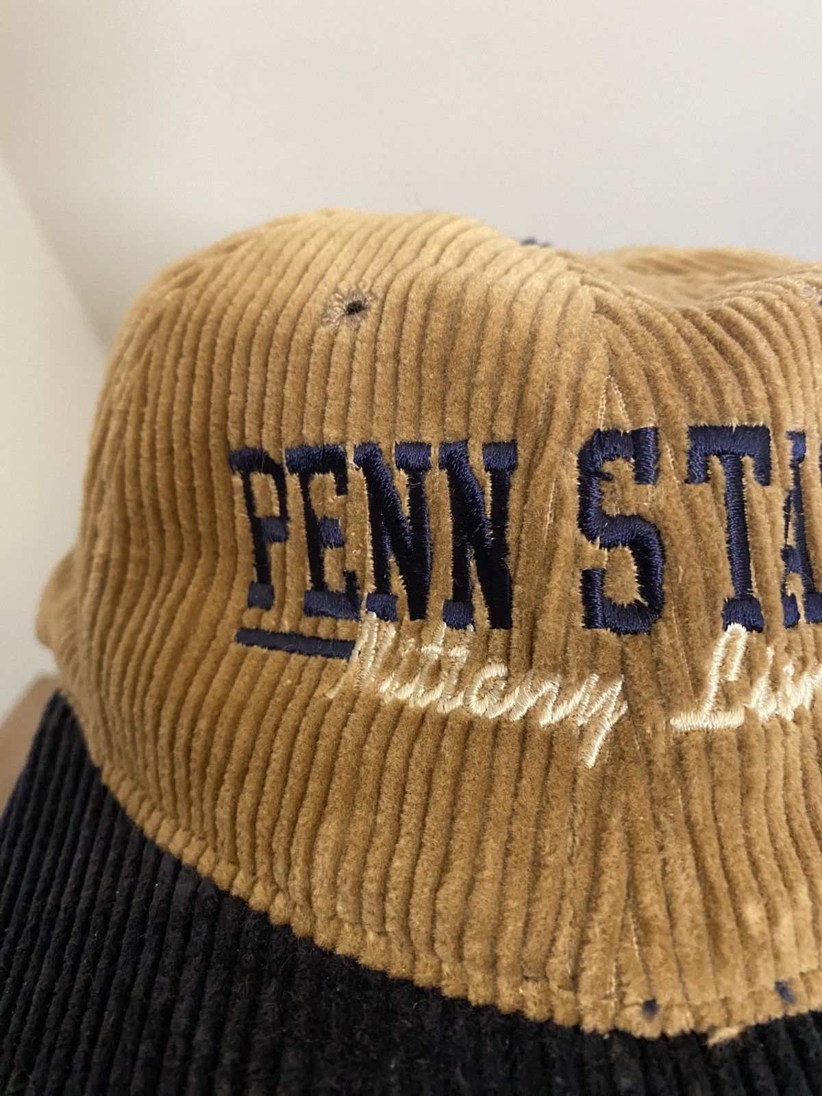 NCAA Vintage 80’s Penn State Nittany Lions Thick Corduroy Cap Hat Size ONE SIZE - 2 Thumbnail