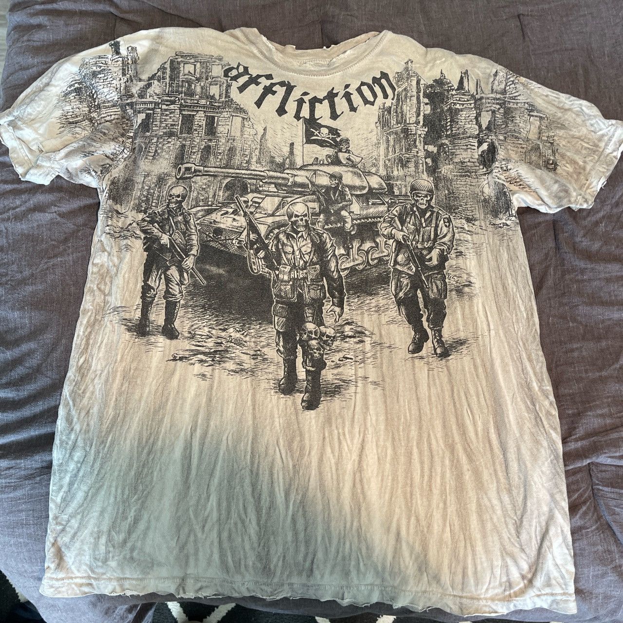 image of Affliction Limited Edition Classic T-Shirt in Green, Men's (Size 2XL)