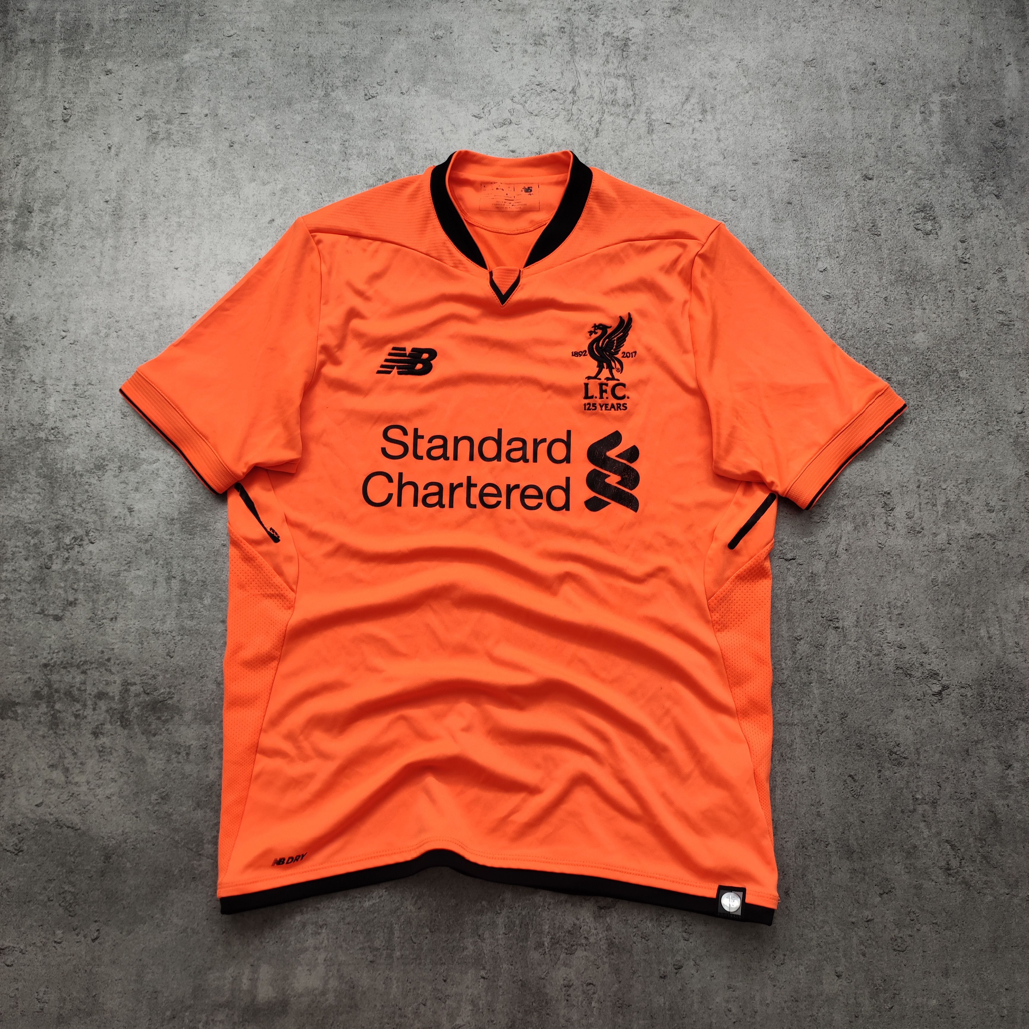 New Balance Liverpool FC 2017/18 THIRD Orange 125th Jersey Size US S / EU 44-46 / 1 - 2 Thumbnail