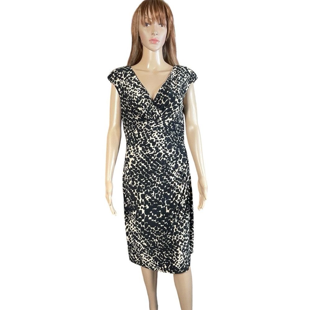 Ralph Lauren Ralph Lauren Faux Wrap Animal Print Dress Size 10 Size L / US 10 / IT 46 - 1 Thumbnail