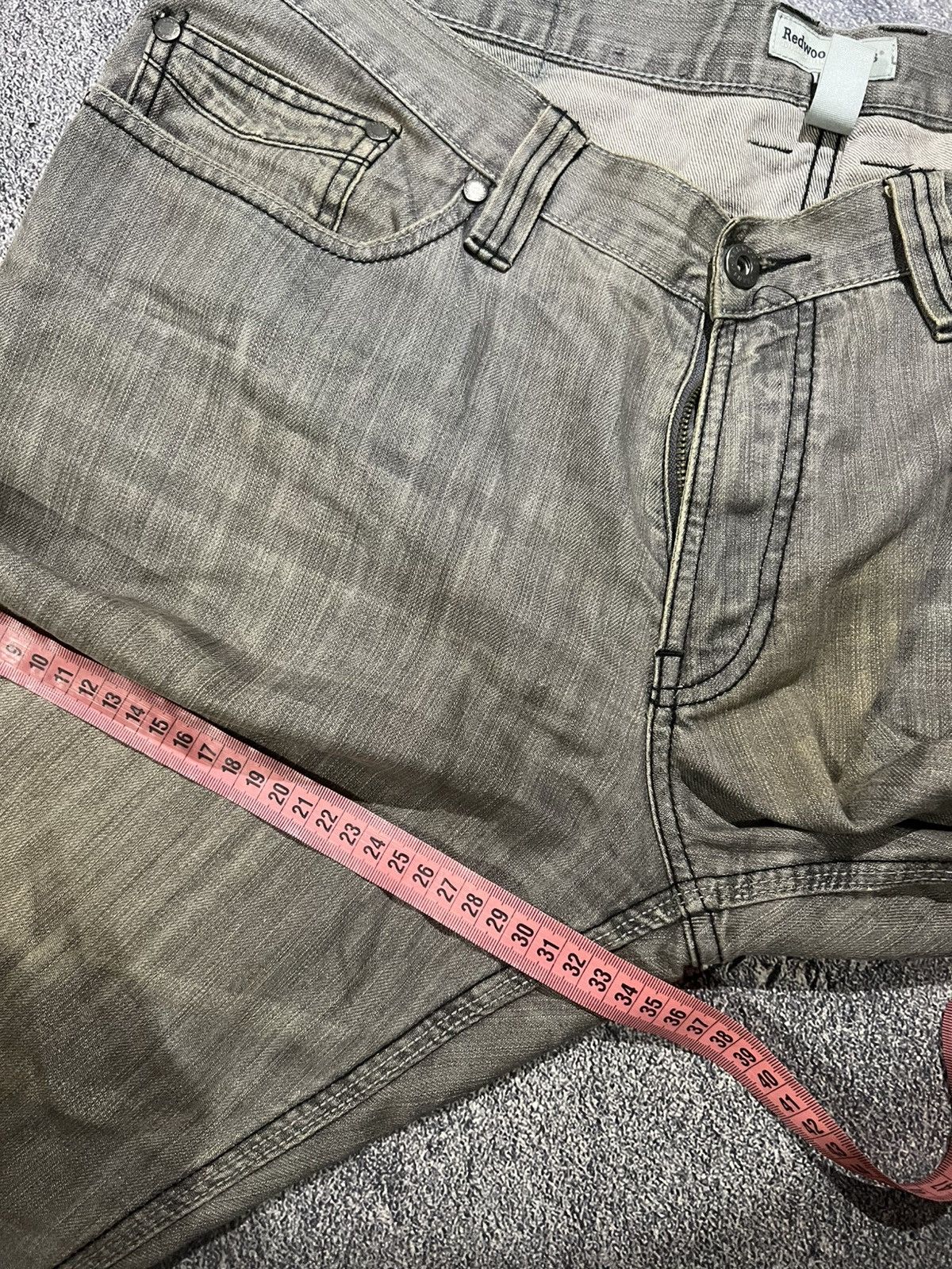 Japanese Brand Archival Dirty Washed Jean Baggy / Faded Streetwear Y2K Size US 38 / EU 54 - 10 Thumbnail