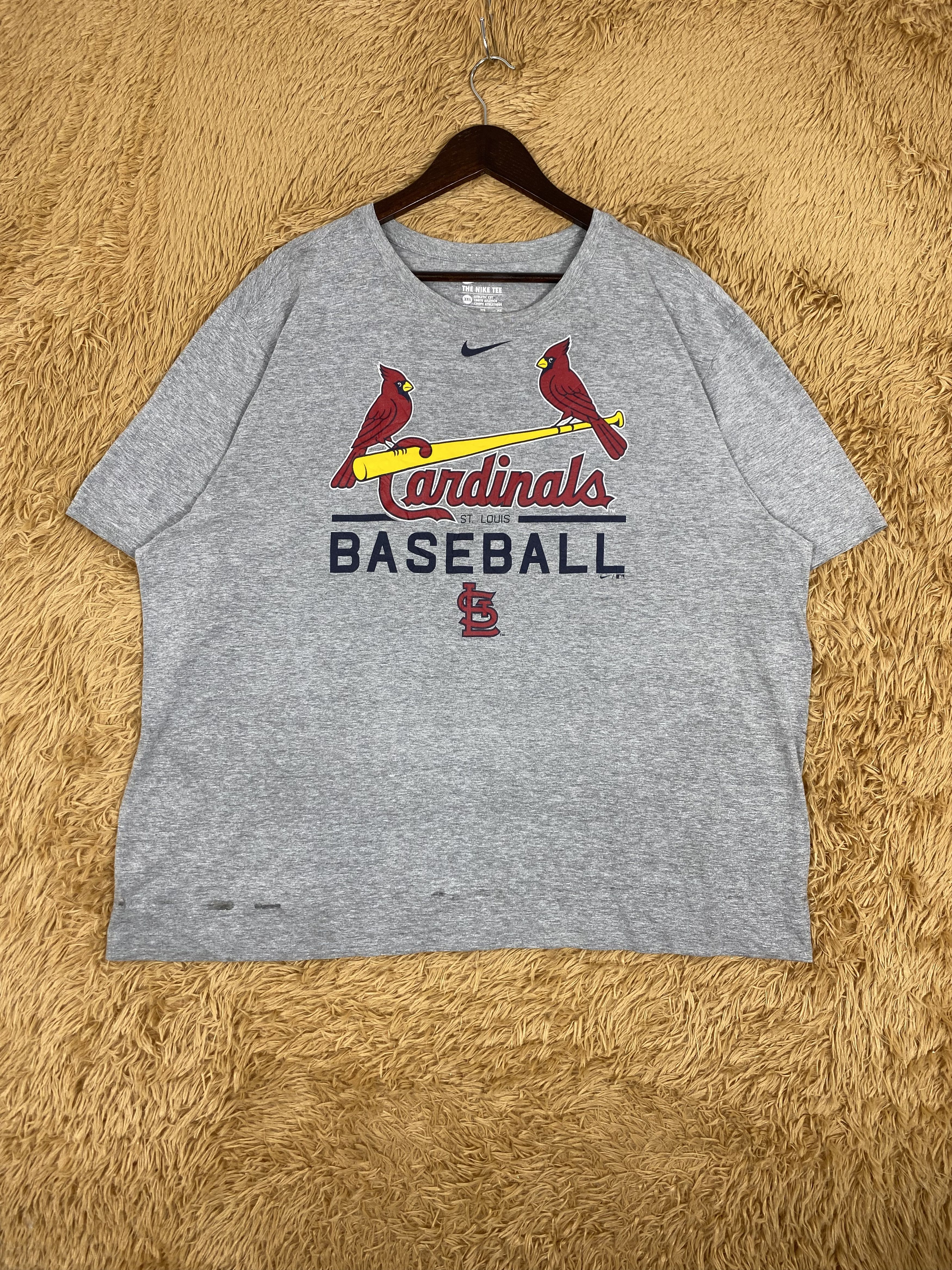 MLB Vintage Nike St. Louis Cardinals Baseball T-Shirts PT0033 Size US XXL / EU 58 / 5 - 1 Thumbnail