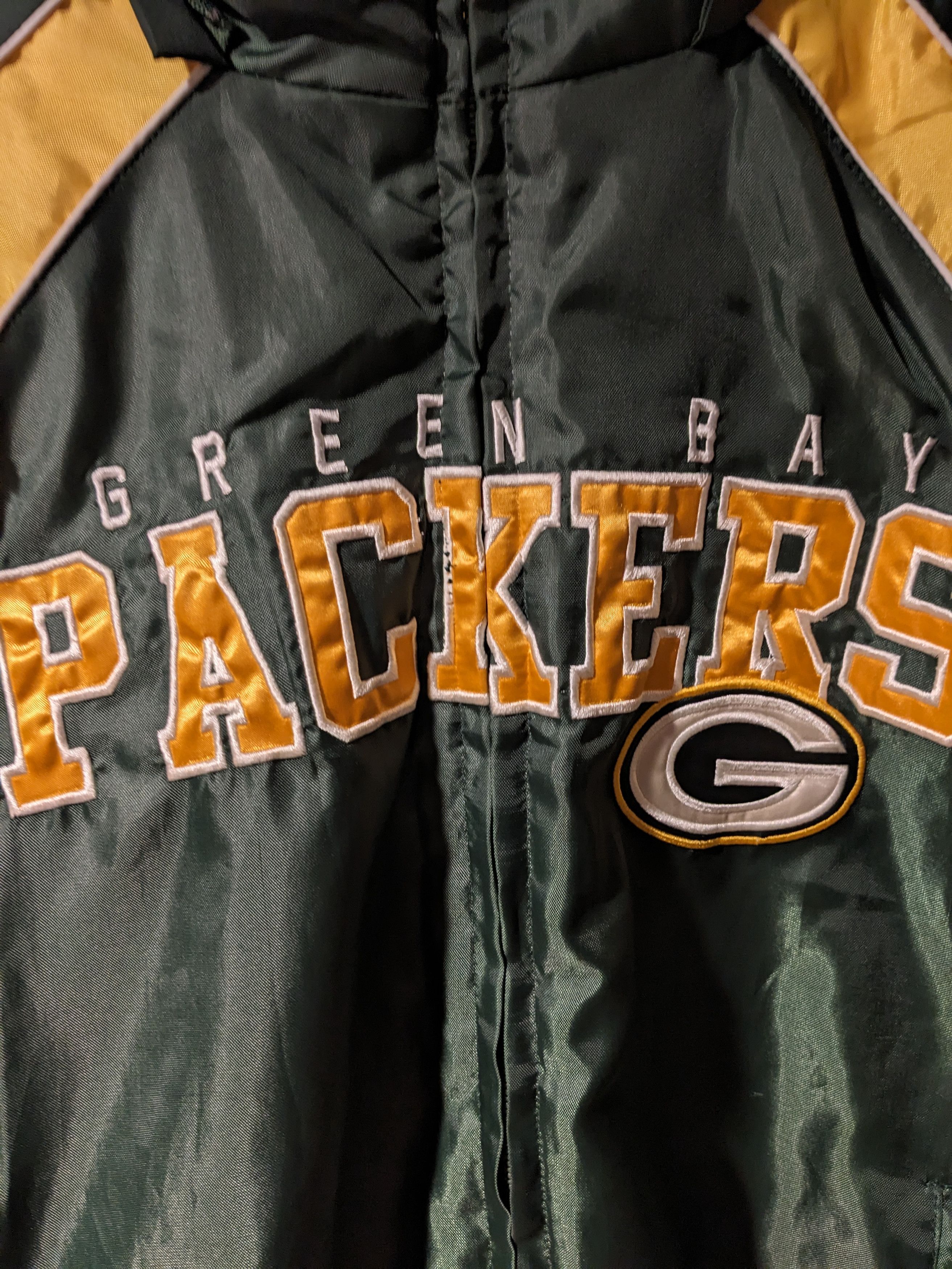 NFL × Vintage Vintage Y2K Green Bay Packers NFL Football Green Jacket Size US L / EU 52-54 / 3 - 2 Thumbnail