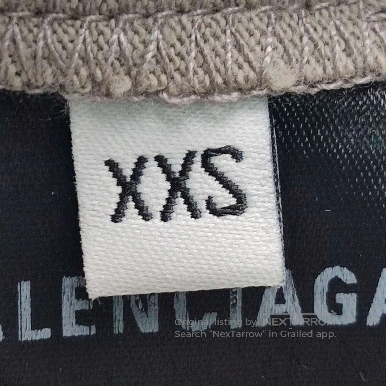 Balenciaga XXS Cotton Logo Tank Top.