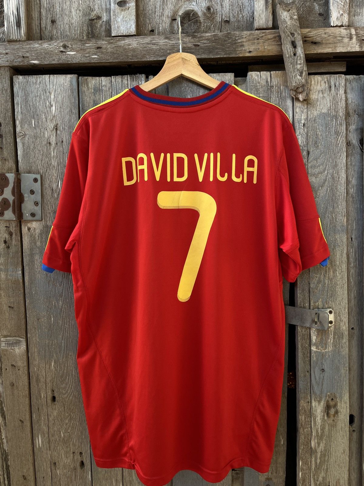 Adidas × Vintage Adidas 🇪🇸 España David Vila National Soccer Futbol Jersey Kit Size US XL / EU 56 / 4 - 2 Thumbnail