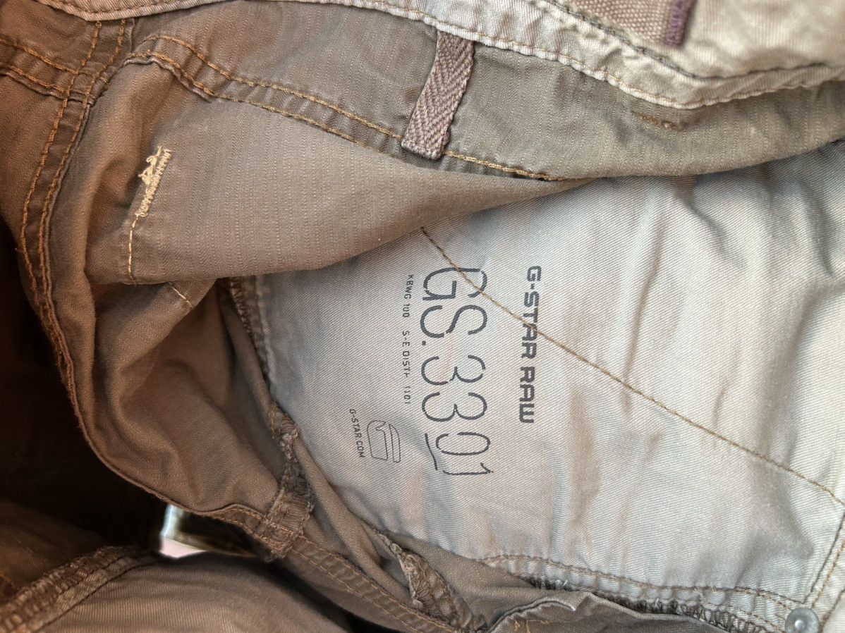 G-Star G-Star Raw Low Rise Shorts Belted Military Y2K Grunge Size 28" / US 6 / IT 42 - 8 Thumbnail