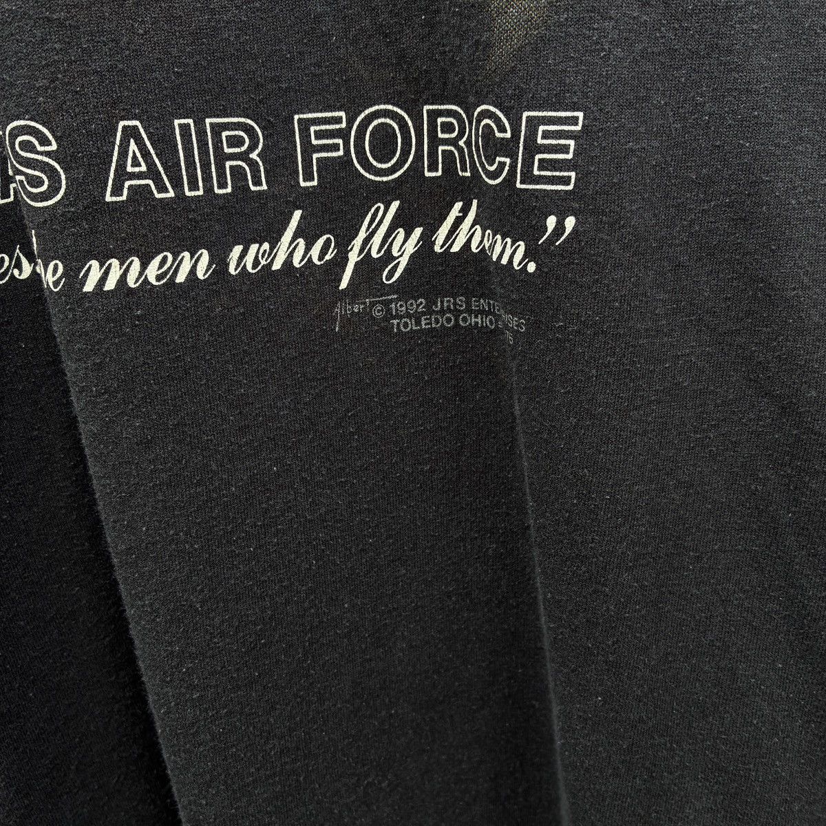 Vintage JRS Enterprises US Air Force F16 Single Stitch T Shirt Size US L / EU 52-54 / 3 - 7 Thumbnail