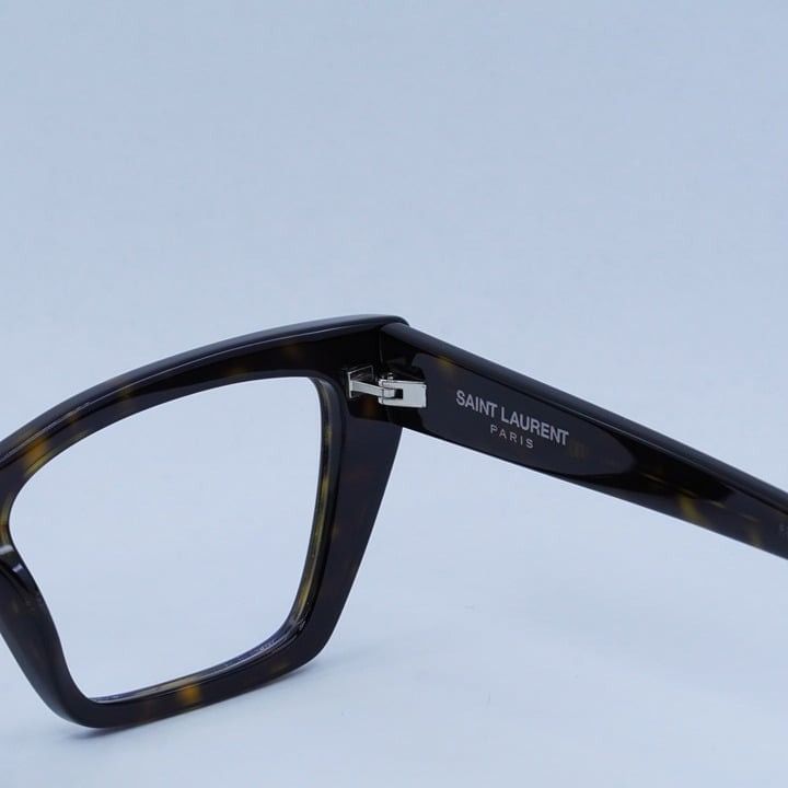 Saint Laurent Paris New Saint Laurent SL276 MICA OPT 004 Eyeglasses - Havana Size ONE SIZE - 7 Thumbnail