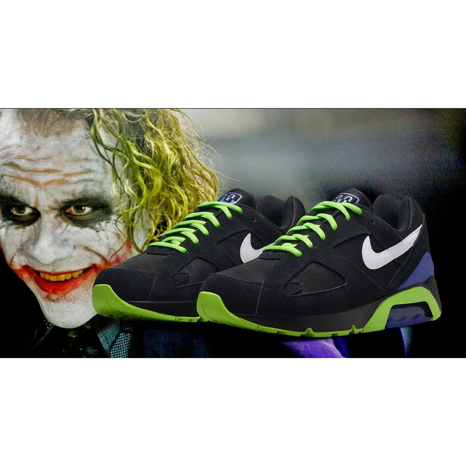 Nike Nike Air Max 180 QS Gotham “Joker” FZ3058-001 Black/White Me Size US 10.5 / EU 43-44 - 1 Thumbnail