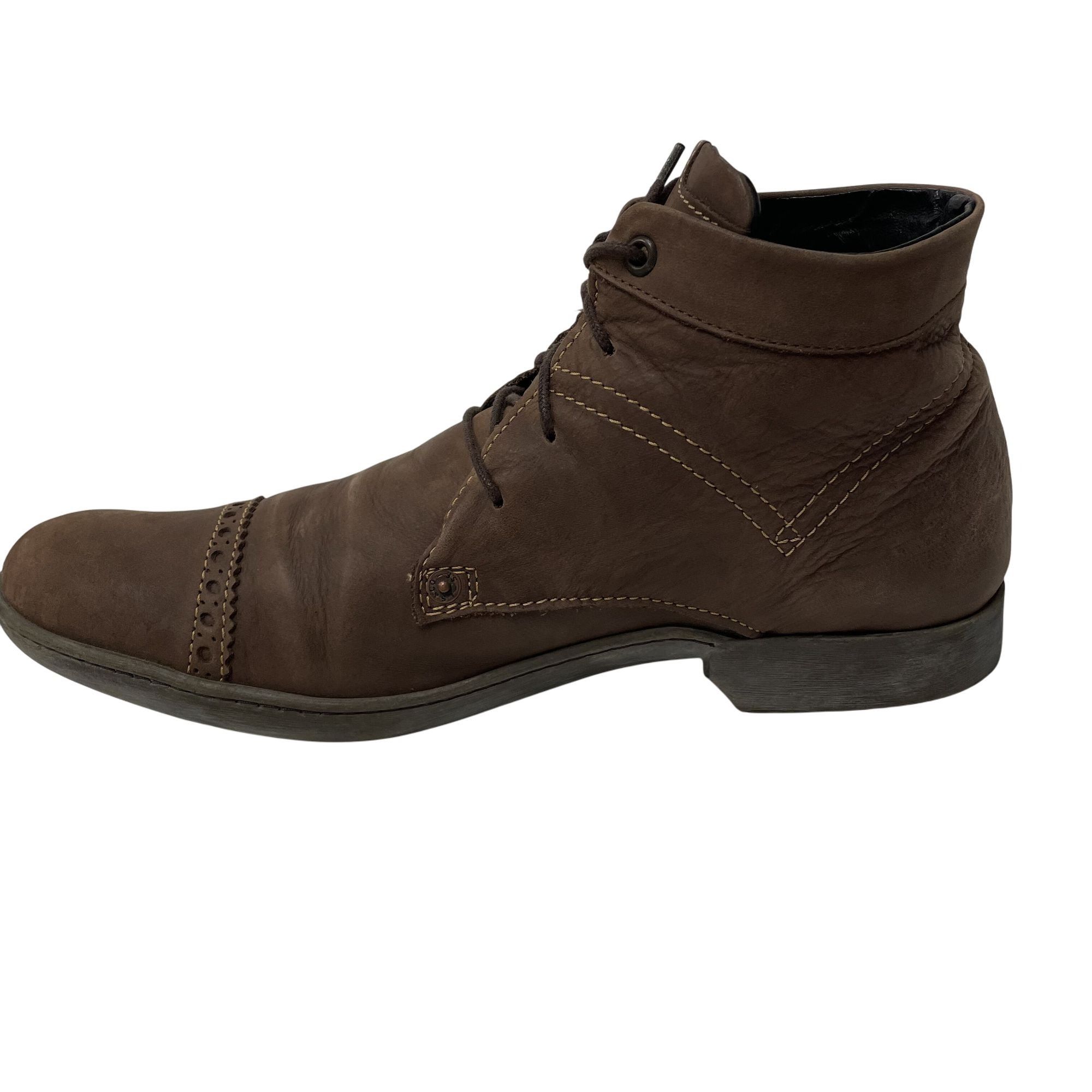Levi's Vtg Levi's Brown Leather Cap Toe Casual Ankle Boots Size US 11 / EU 44 - 12 Thumbnail