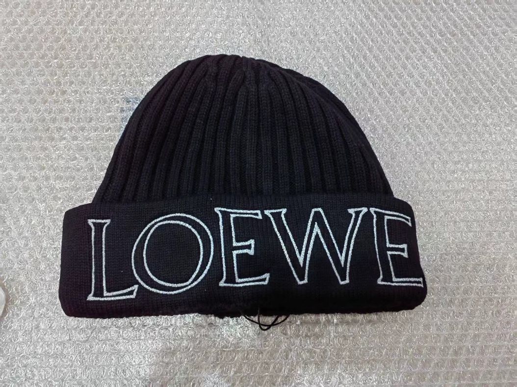 Loewe LOEWE Ribbed Wool Knit Beanie - dmc Size ONE SIZE - 1 Thumbnail