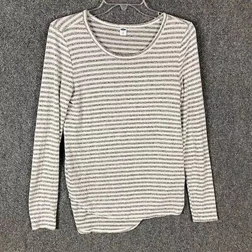 Old Navy Old Navy Top Women's Small Long Sleeve Striped Rayon Blend S Size S / US 4 / IT 40 - 1 Thumbnail