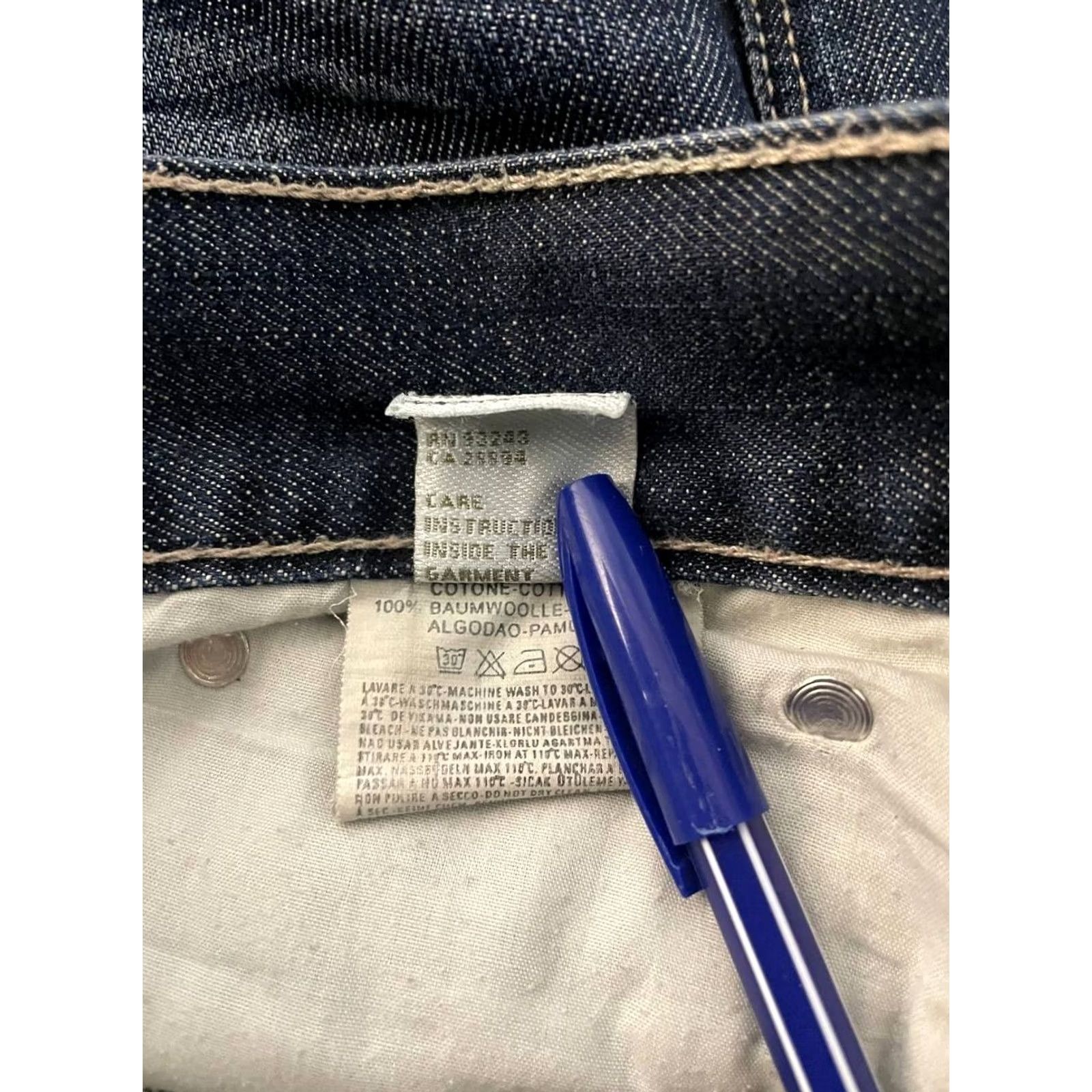 Diesel Diesel Jeans Size 34 Blue Cotton Stretch Wide-Leg Biker Regular Fit 5-Pocket Denim Mens Size US 34 / EU 50 - 7 Thumbnail