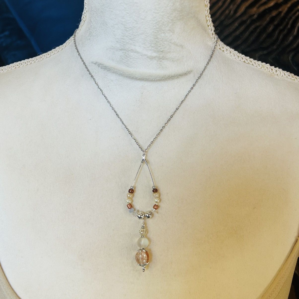 Handmade Handcrafted vintage bead changeable charm pendant necklace Size ONE SIZE - 3 Thumbnail