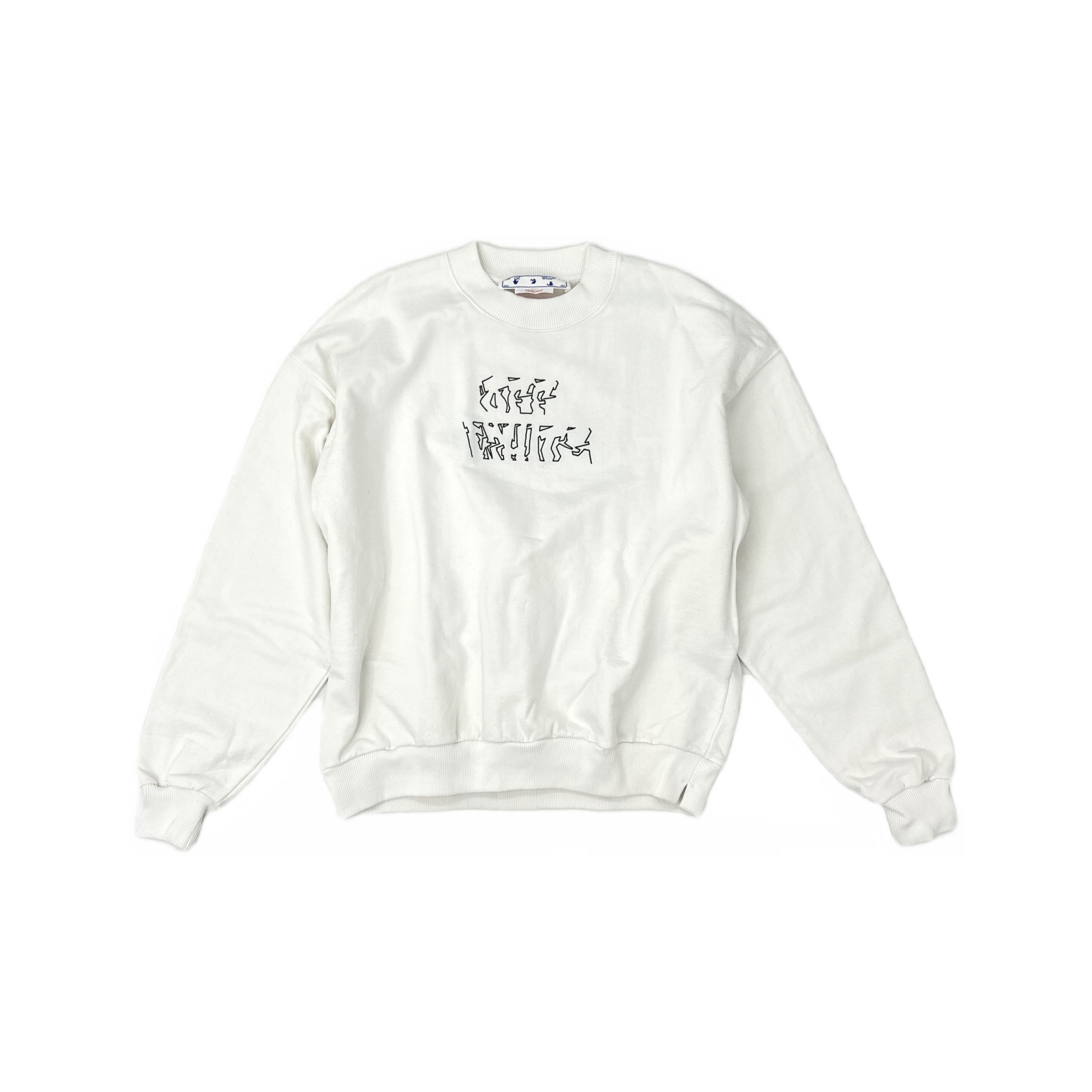 Off-White OFF-WHITE Graffiti Logo Sweatshirt Size L Size US L / EU 52-54 / 3 - 1 Thumbnail