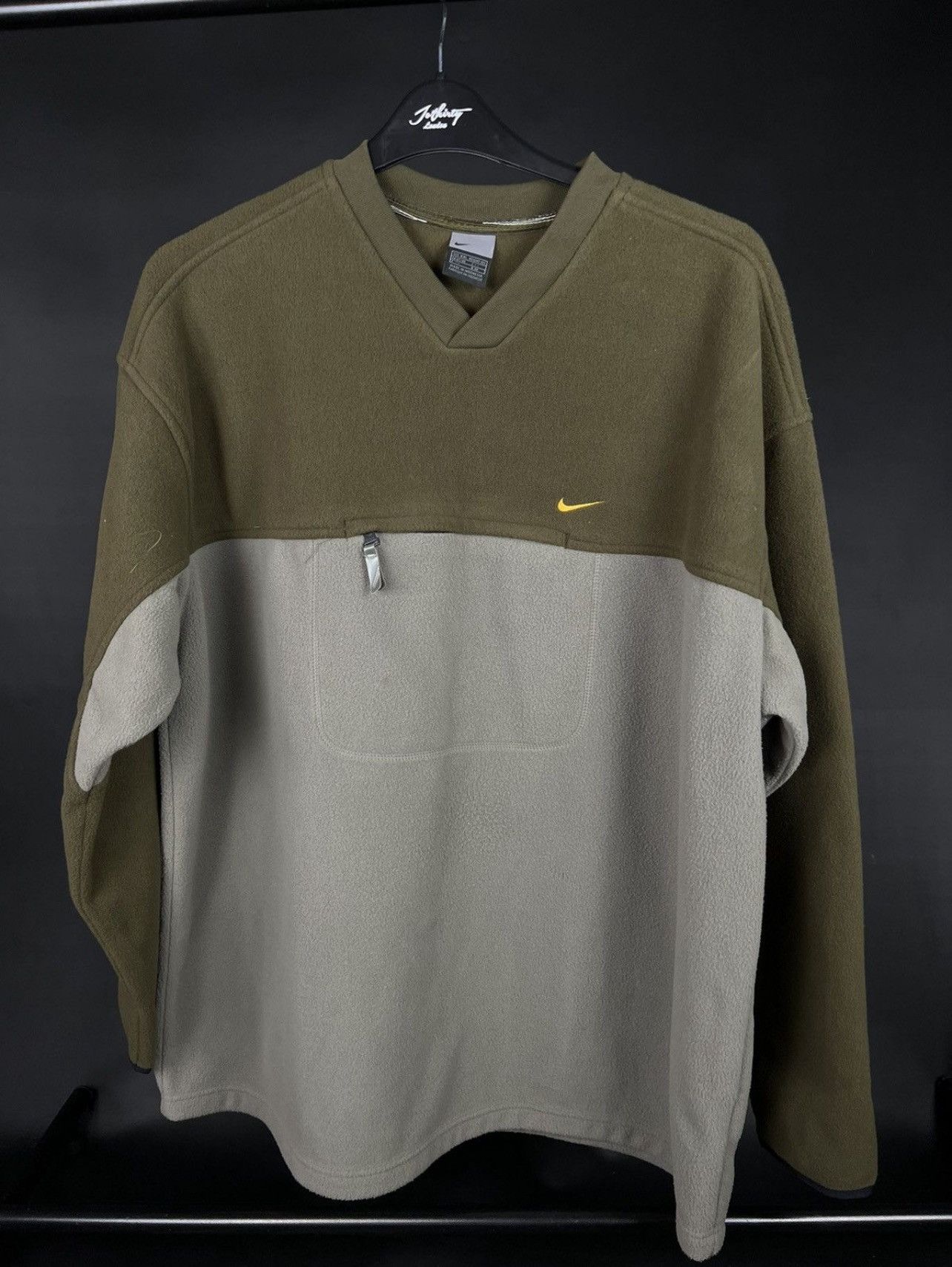 Nike fleece vintage green rare sweatshirt