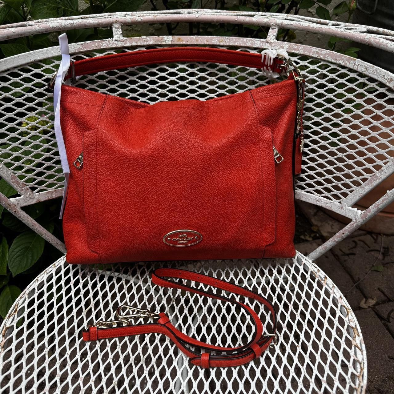 Coach Orange Coach Scout Convertible Hobo Leather Bag Size ONE SIZE - 1 Thumbnail