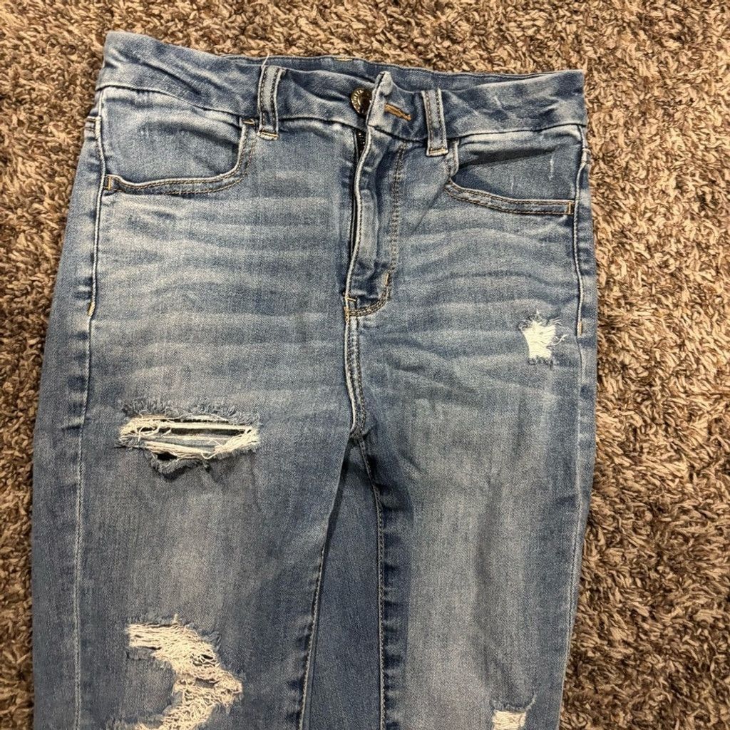 American Eagle Outfitters Women’s American Eagle High Rise Curvy Jegging Jeans Size 26" / US 2 / IT 38 - 8 Thumbnail