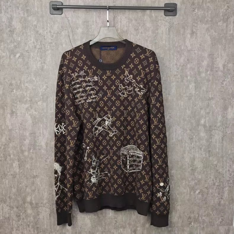 Louis Vuitton Louis Vuitton Brown Monogram Sweatshirt - dmc Size US XXL / EU 58 / 5 - 1 Thumbnail