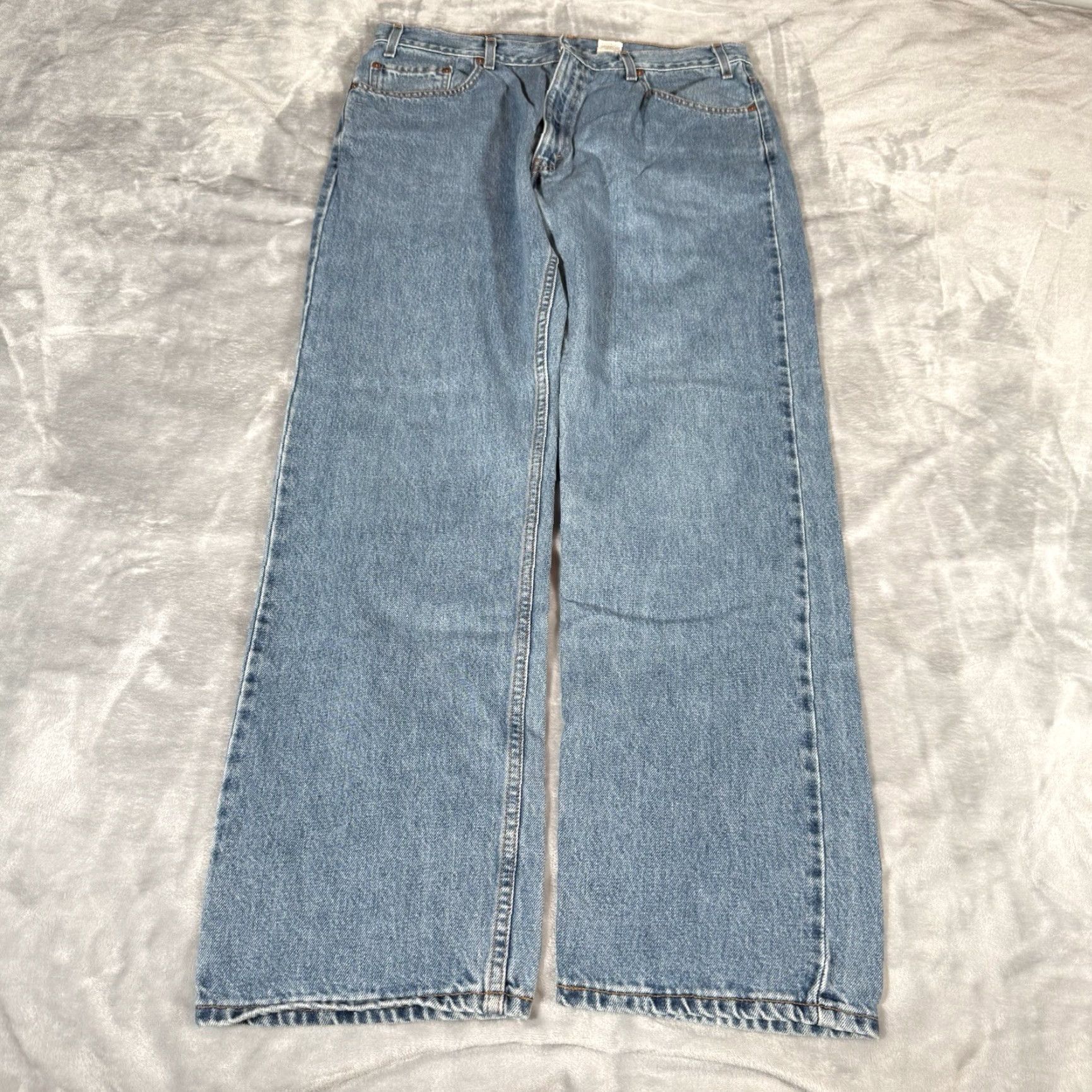 Levi's VINTAGE Levi's 505 Straight Leg Jeans Mens 36x32 Blue 90s Size US 36 / EU 52 - 4 Thumbnail